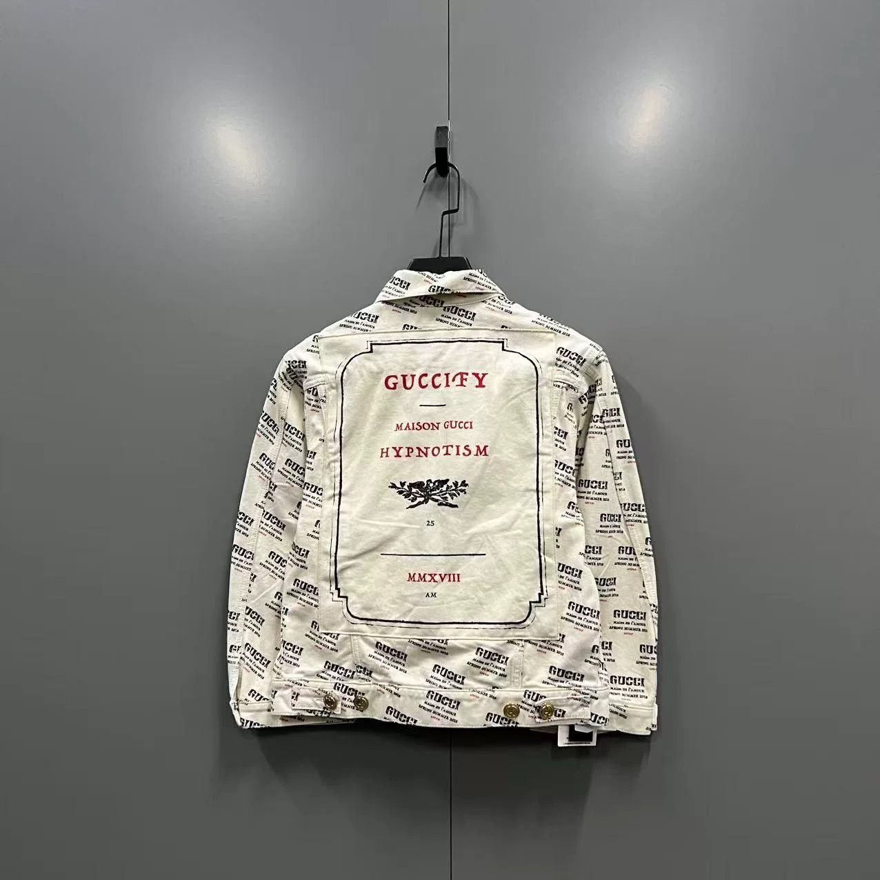Gucci gucci logo denim jacket size 40 Size US M / EU 48-50 / 2 - 2 Thumbnail