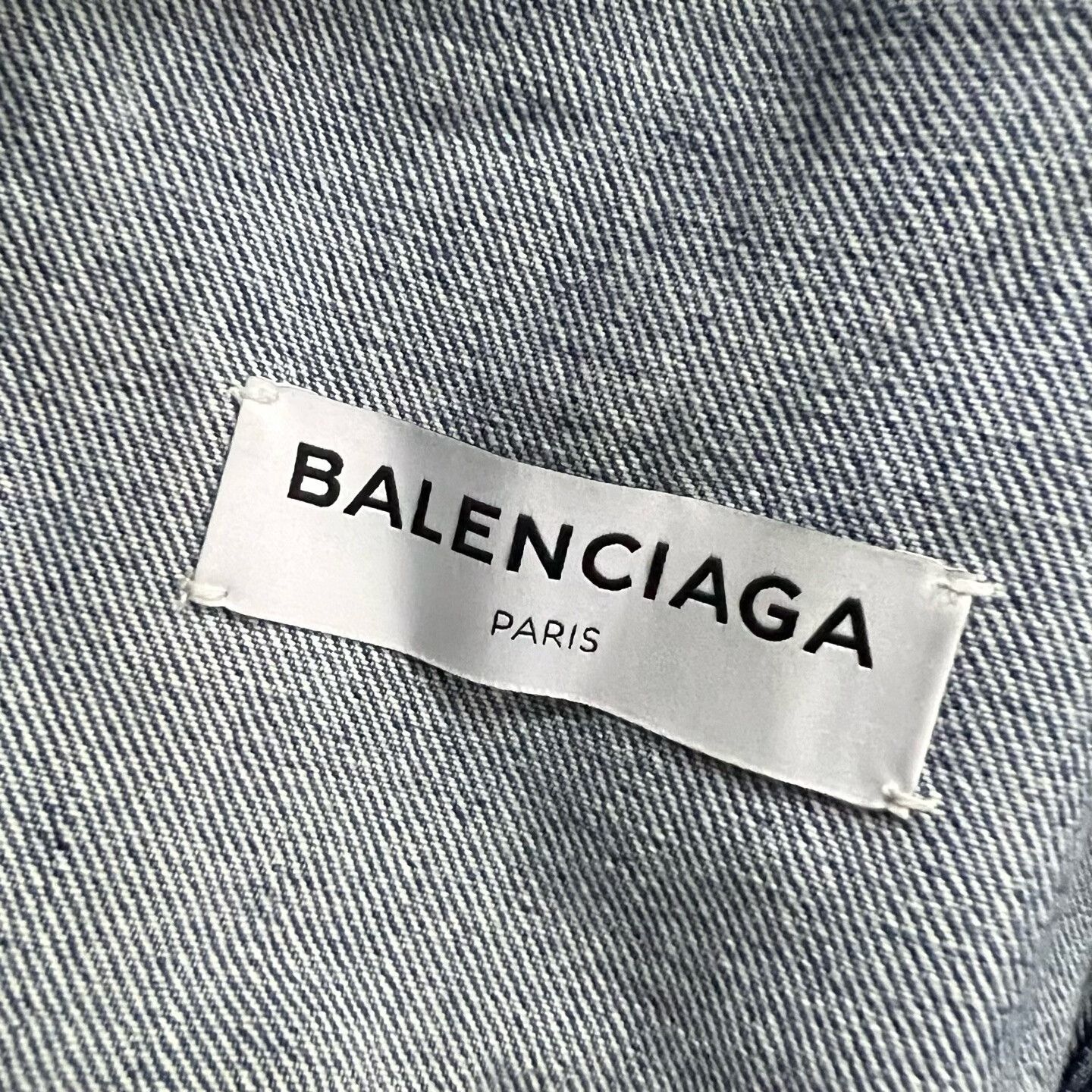 Balenciaga balenciaga embroidered logo denim jacket Size US XS / EU 42 / 0 - 3 Thumbnail