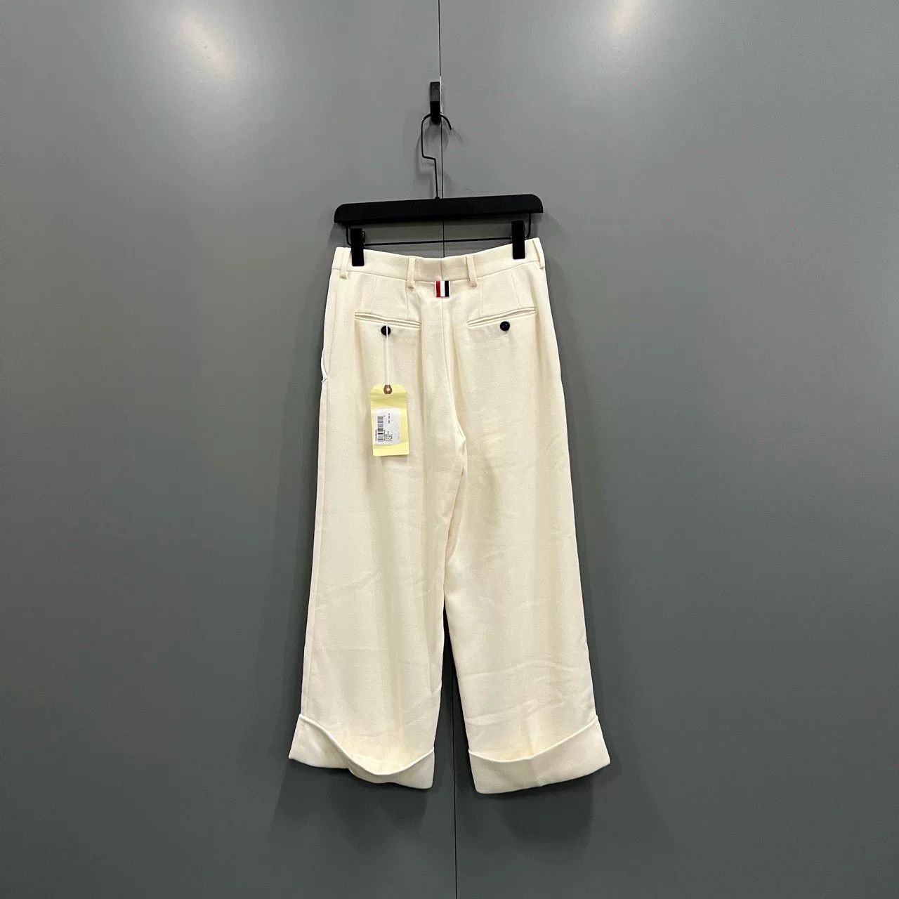 Thom Browne Thom Browne Beige Wide-Leg Casual Pants Size US 38 / EU 54 - 2 Thumbnail