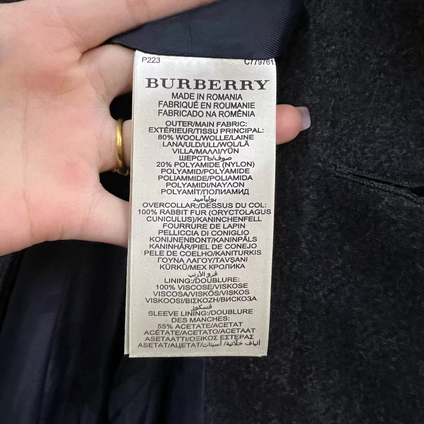 Burberry burberry solid coat with fur collar Size XL / US 12-14 / IT 48-50 - 3 Thumbnail