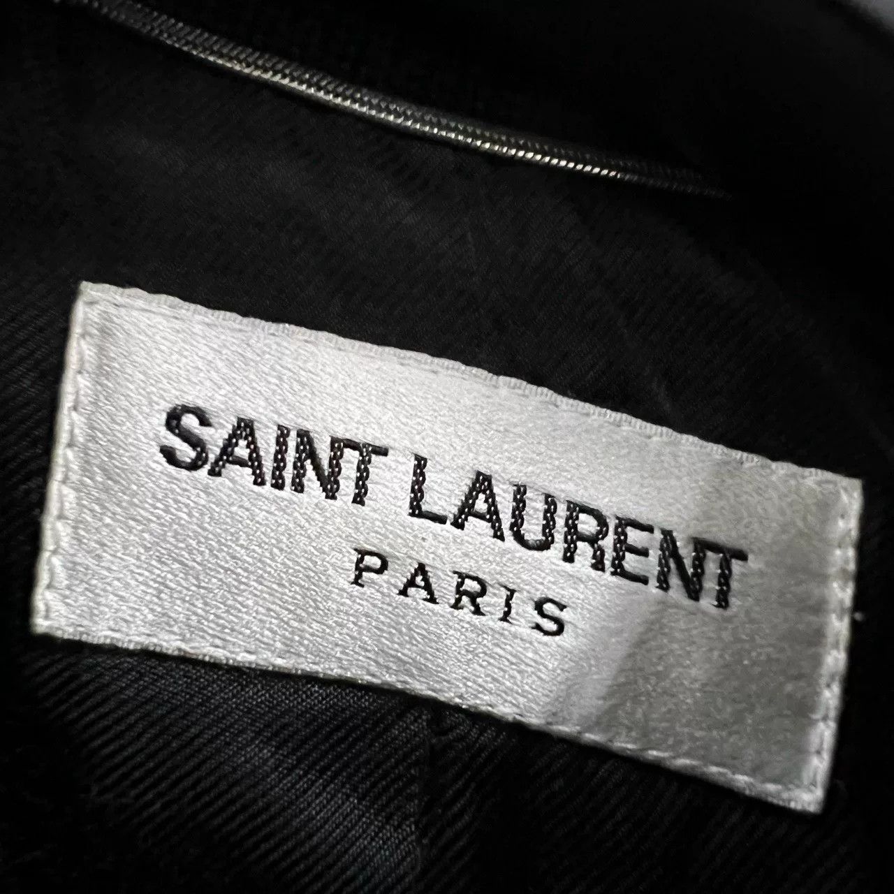 Saint Laurent Paris Saint Laurent Colorblock Leather Baseball Jacket Size US L / EU 52-54 / 3 - 2 Thumbnail