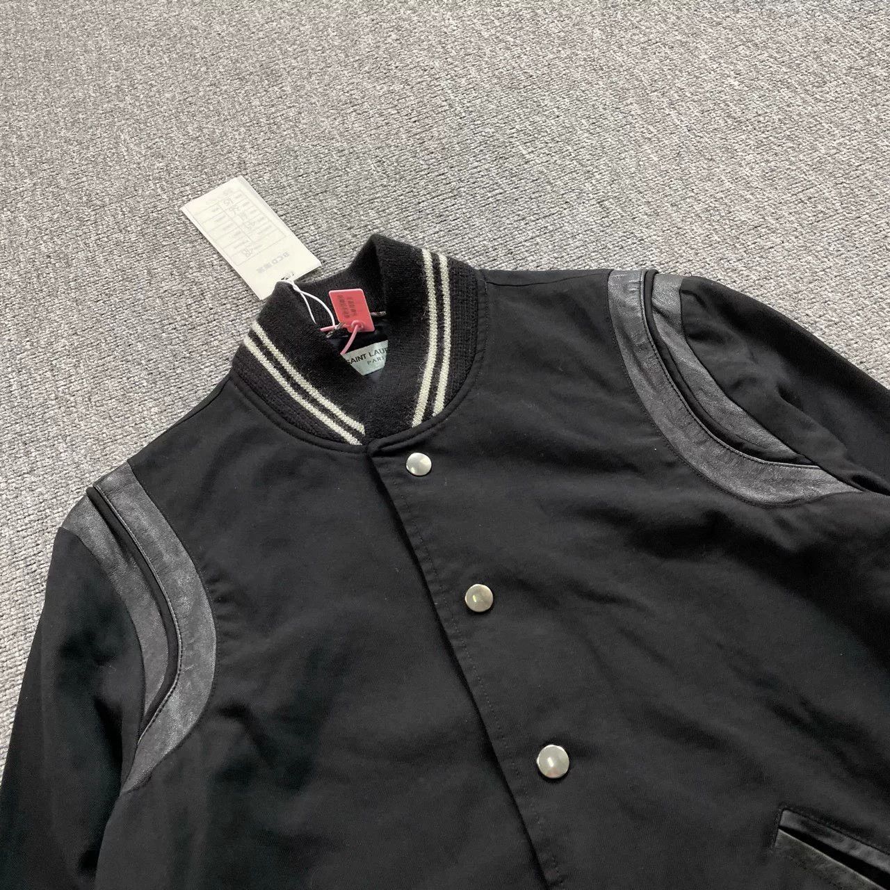 Saint Laurent Paris saint laurent black and white baseball jacket Size US M / EU 48-50 / 2 - 3 Thumbnail