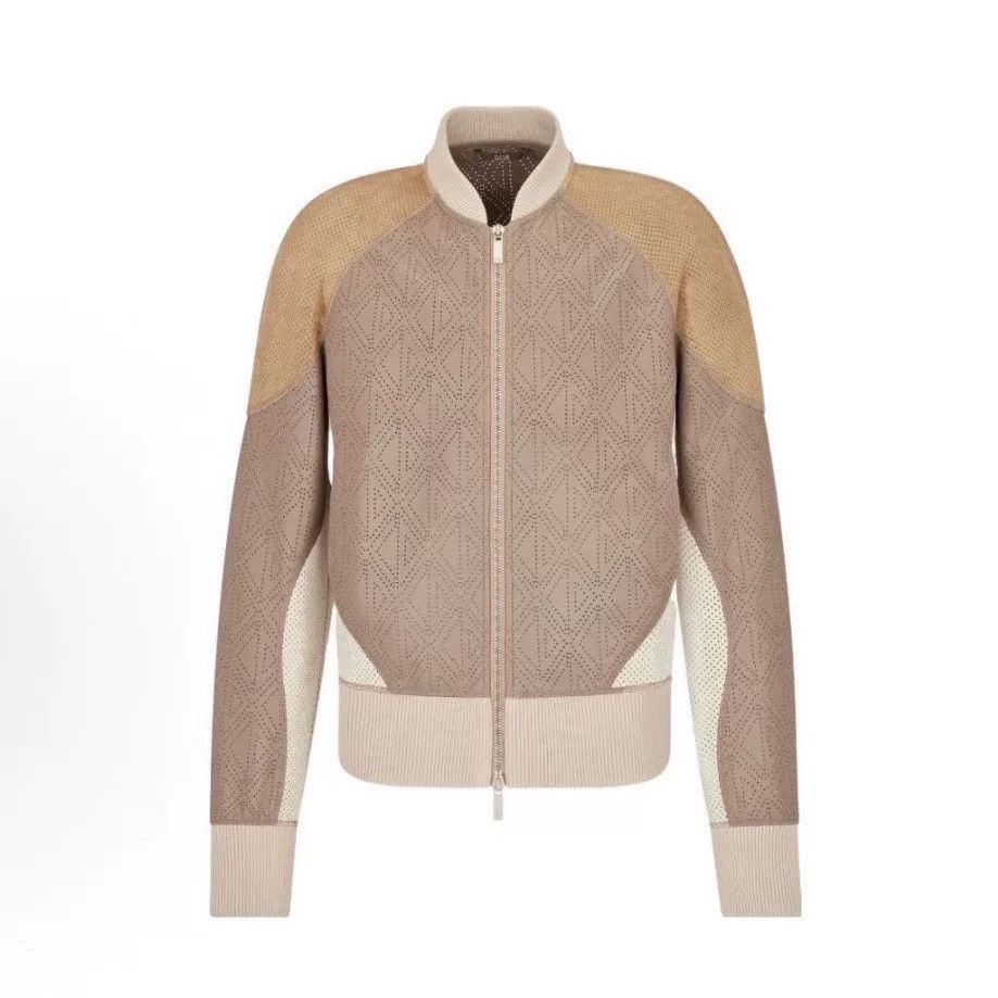 Dior dior color-blocking openwork leather jacket Size US L / EU 52-54 / 3 - 2 Thumbnail