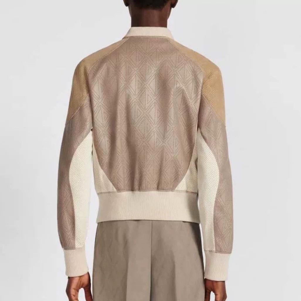 Dior dior color-blocking openwork leather jacket Size US L / EU 52-54 / 3 - 5 Thumbnail