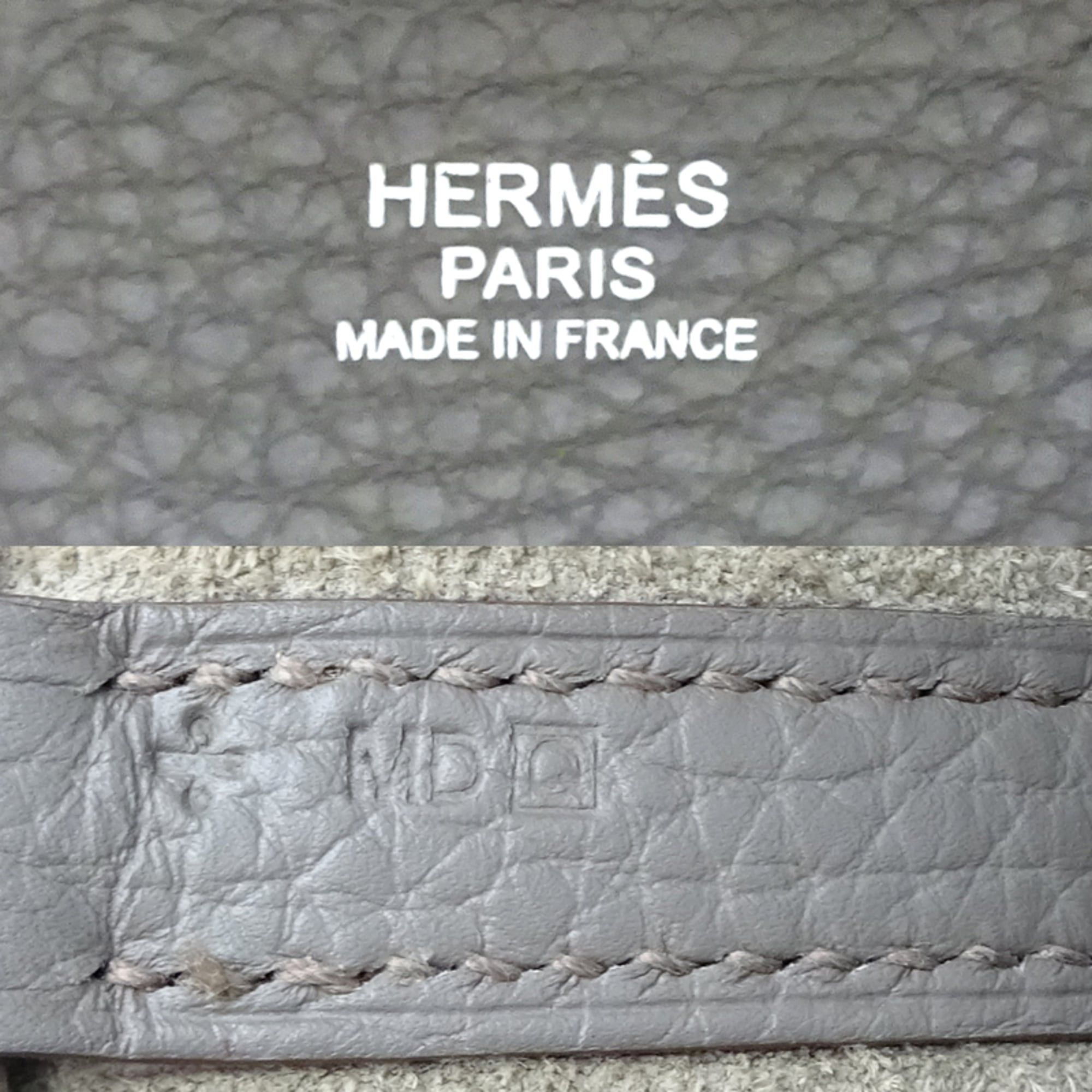 Hermes Hermes Hermès Picotin Lock MM, □Q Stamp, Made in 2013, Women's Handbag, Taurillon Clemence Etain Size ONE SIZE - 8 Thumbnail