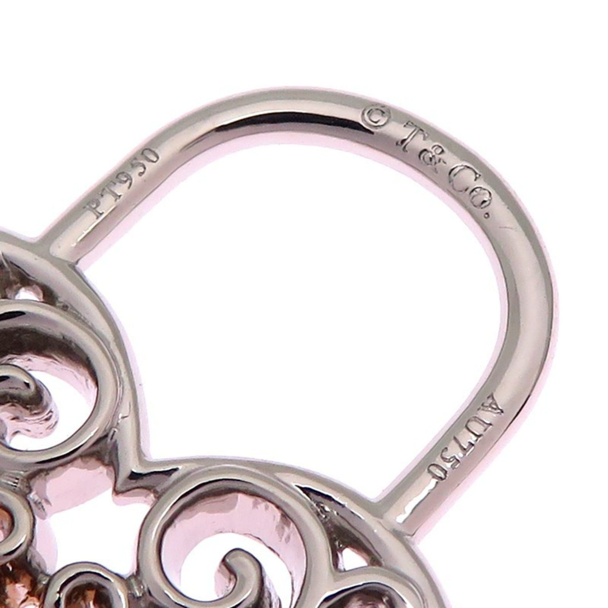 Tiffany & Co. Tiffany Enchant Heart Women's Pendant Top Pt950 Platinum Size ONE SIZE - 4 Thumbnail