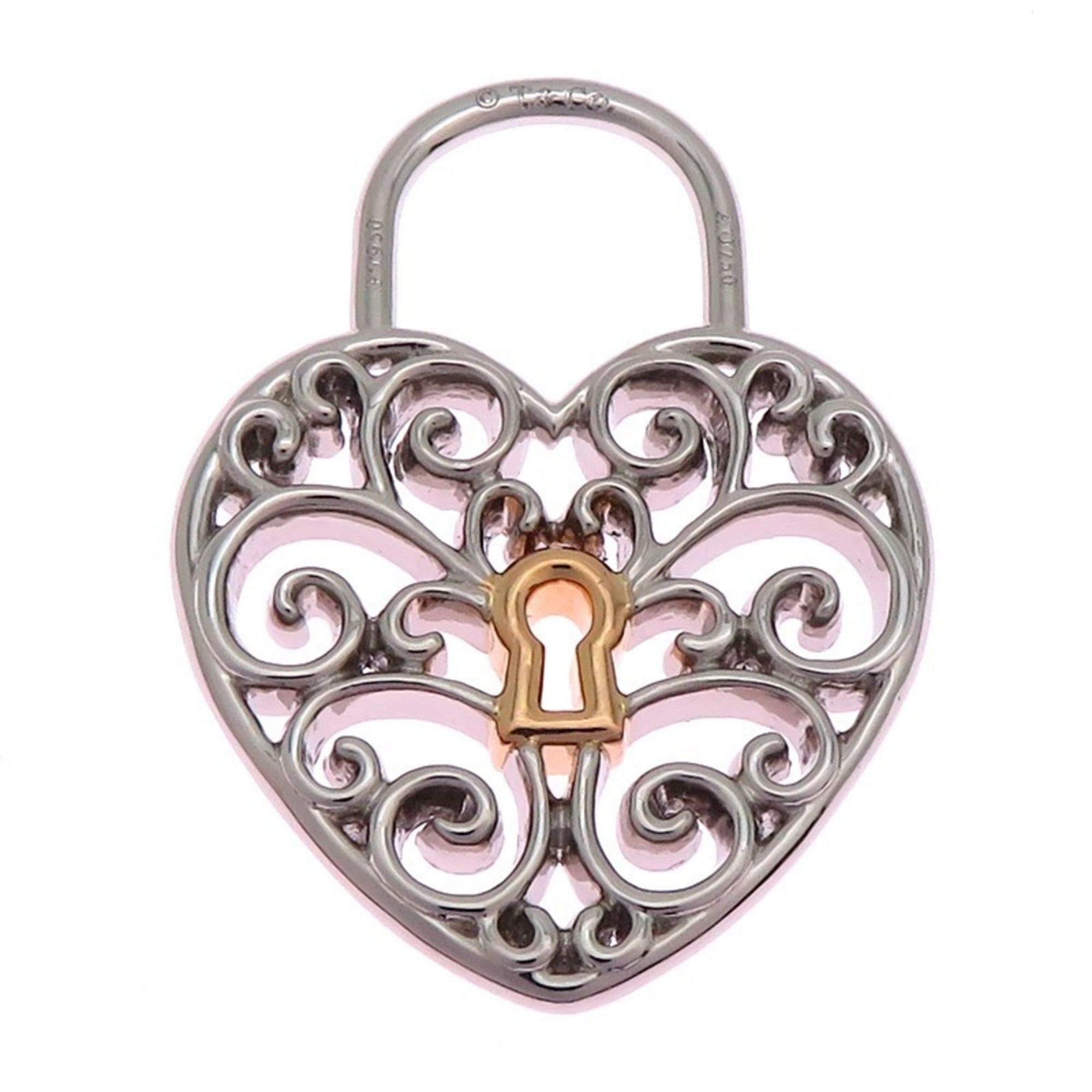 Tiffany & Co. Tiffany Enchant Heart Women's Pendant Top Pt950 Platinum Size ONE SIZE - 2 Thumbnail
