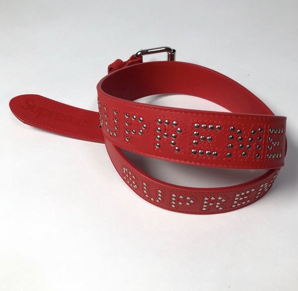 Supreme Studded Logo Belt