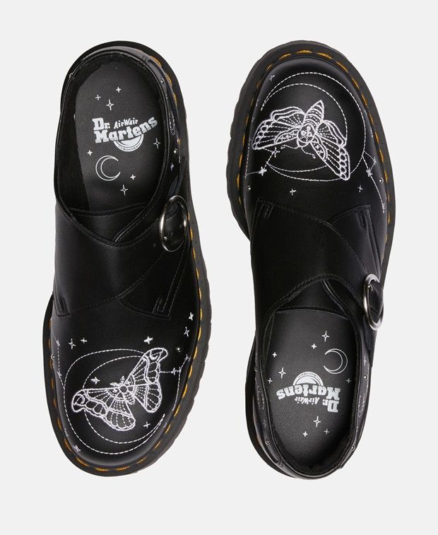 Dr. Martens Monk Strap Quad Celestial Moth Loafers Size US 15 / EU 48 - 3 Thumbnail