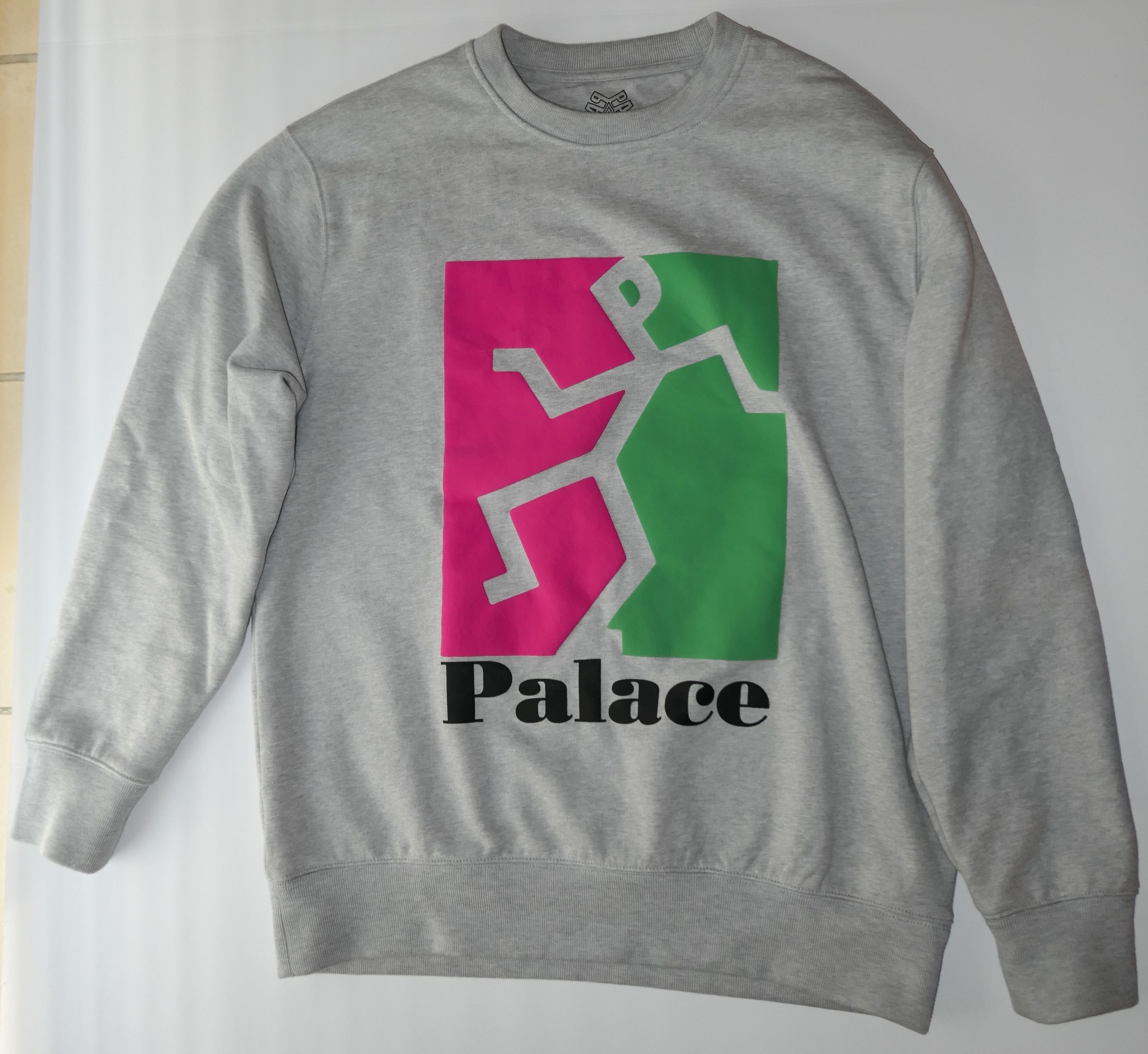 【PALACE】 Tora Tora Crew Sweatshirt Grey Marl - 25SS Palace Tora Tora Crew Grey Marl Men's - SS25 - US