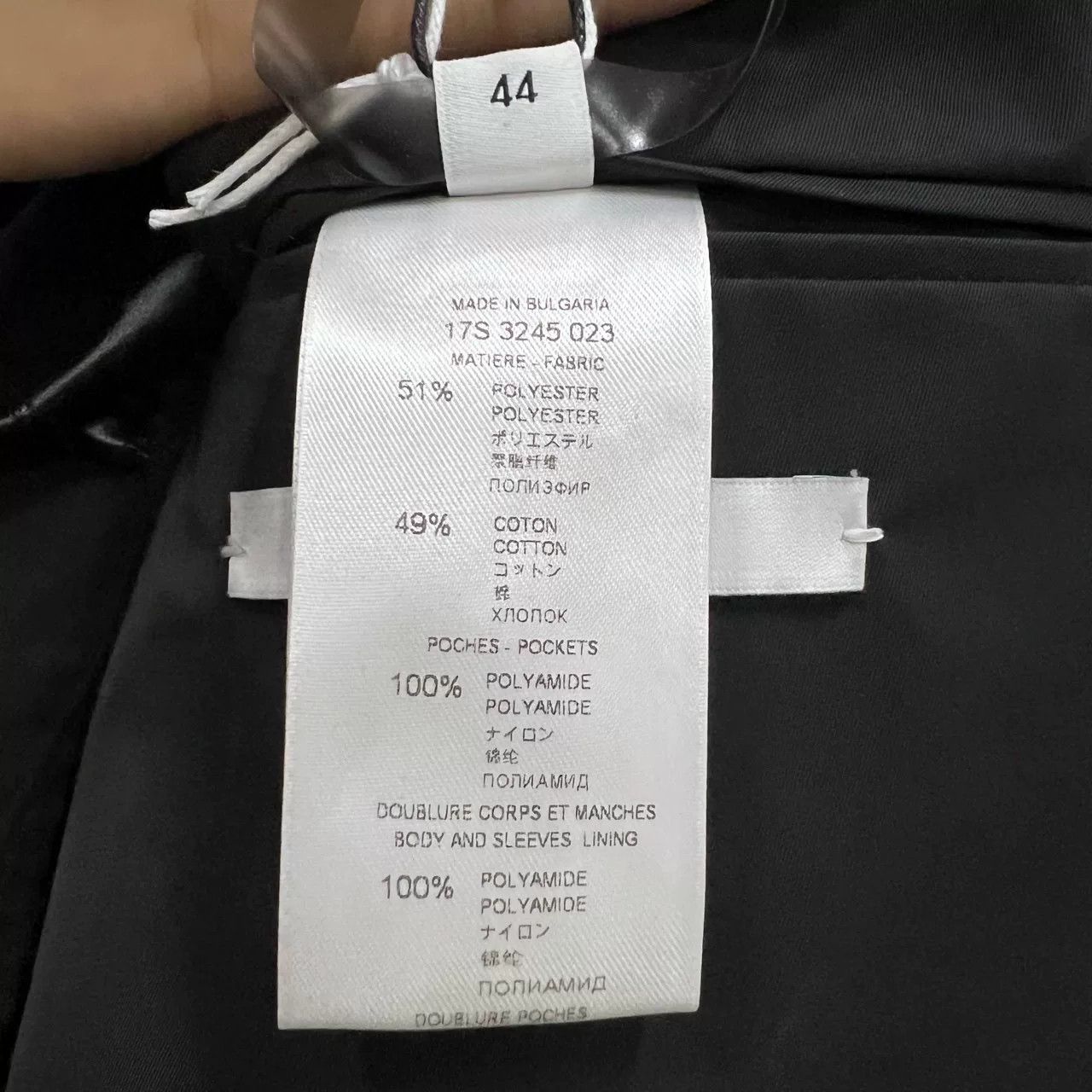 Givenchy Givenchy Black Single-Breasted Suit Jacket Size US L / EU 52-54 / 3 - 6 Thumbnail