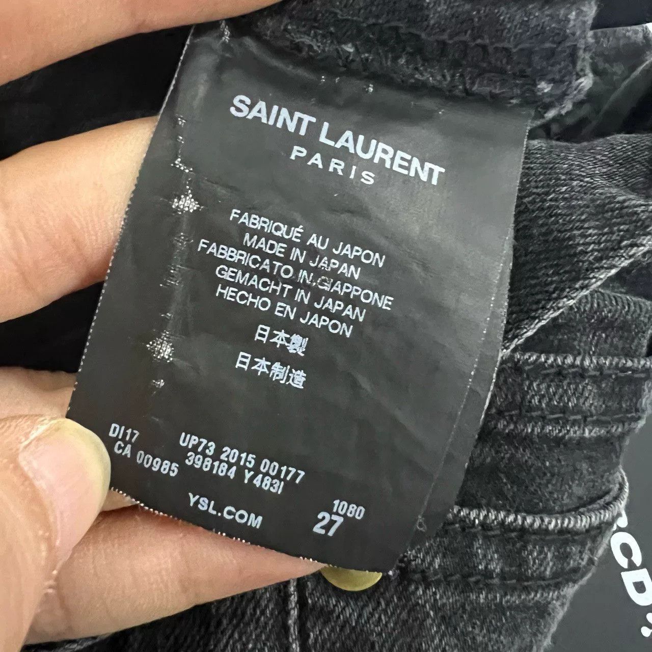 Saint Laurent Paris saint laurent distressed denim pants size 27 Size US 27 - 4 Thumbnail