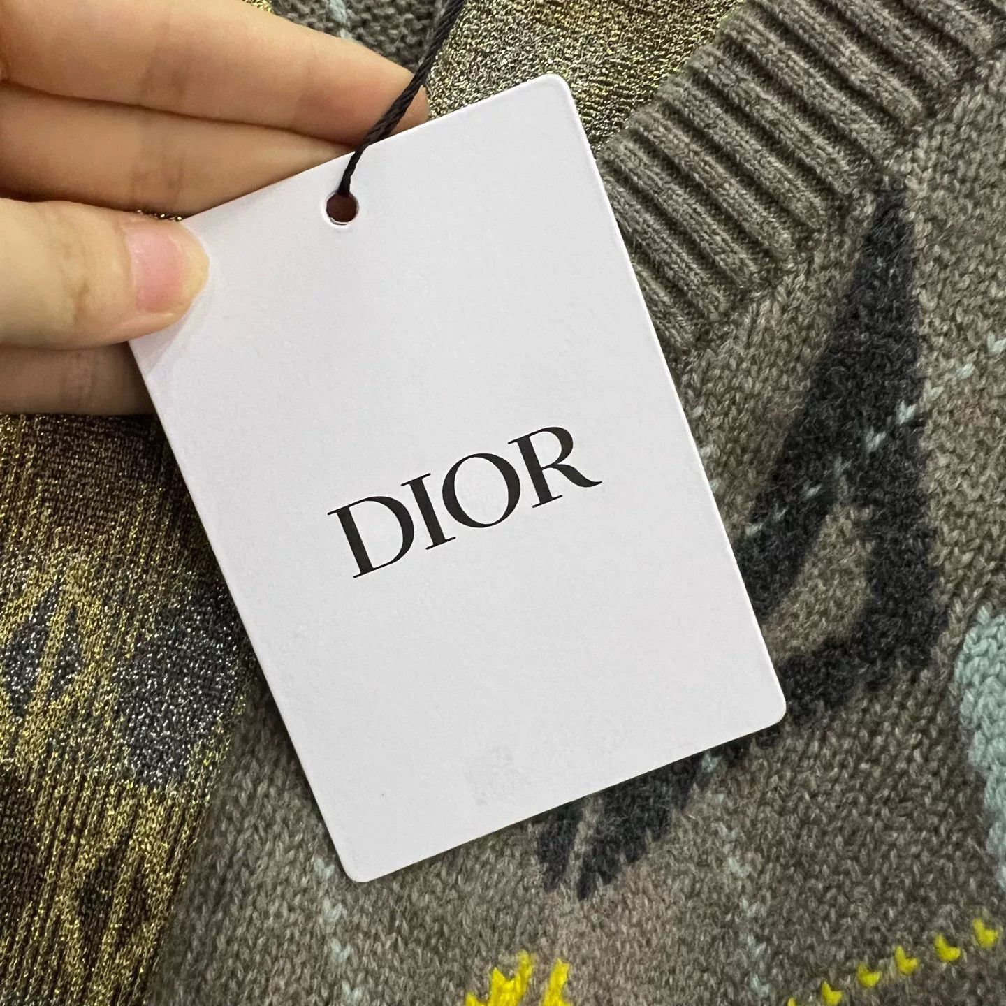 Dior dior knitted vest with diamond pattern Size US XS / EU 42 / 0 - 5 Thumbnail