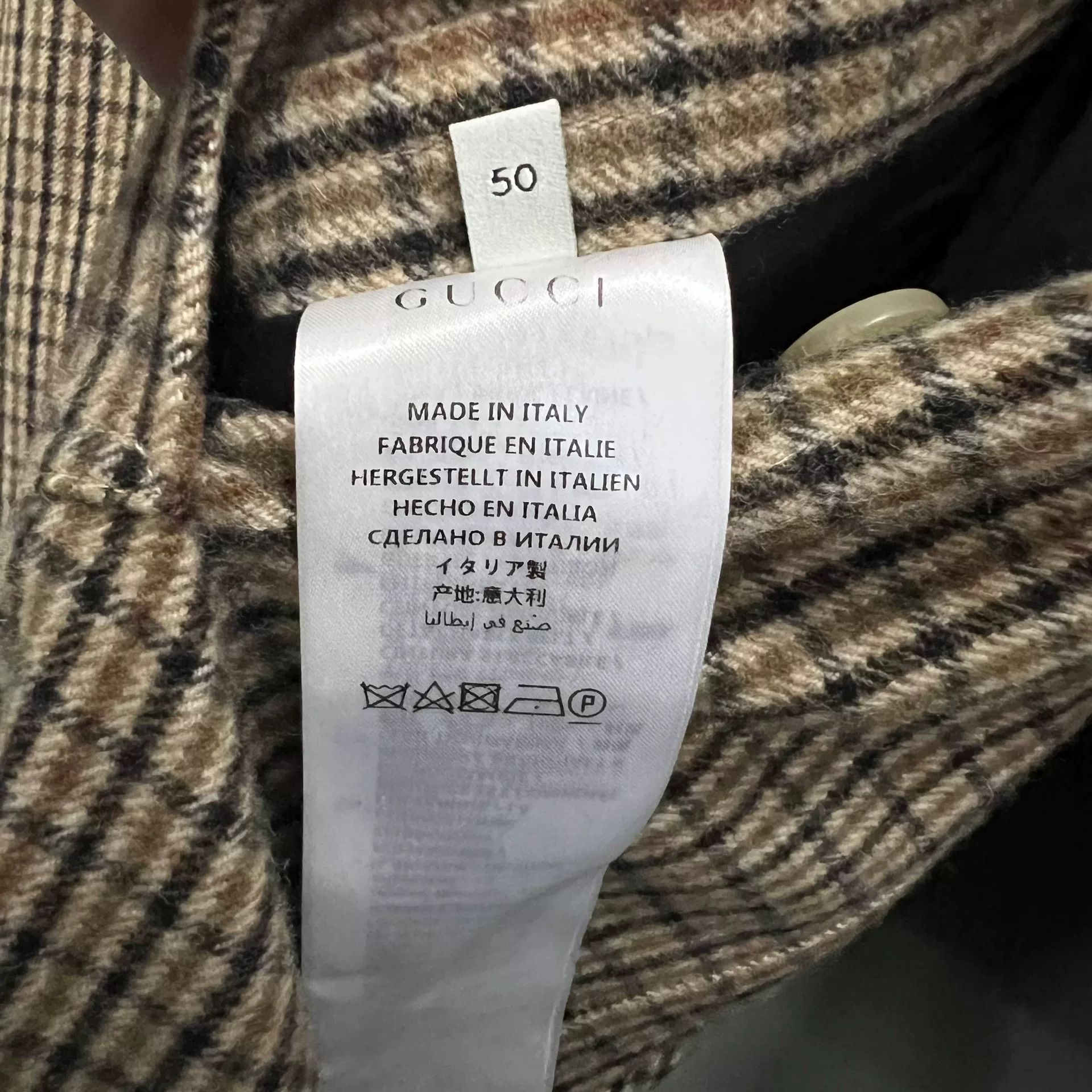 Gucci gucci plaid logo reversible coat size 50 Size US L / EU 52-54 / 3 - 2 Thumbnail