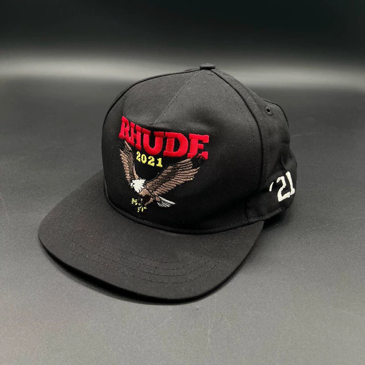rhude eagle embroidered baseball cap