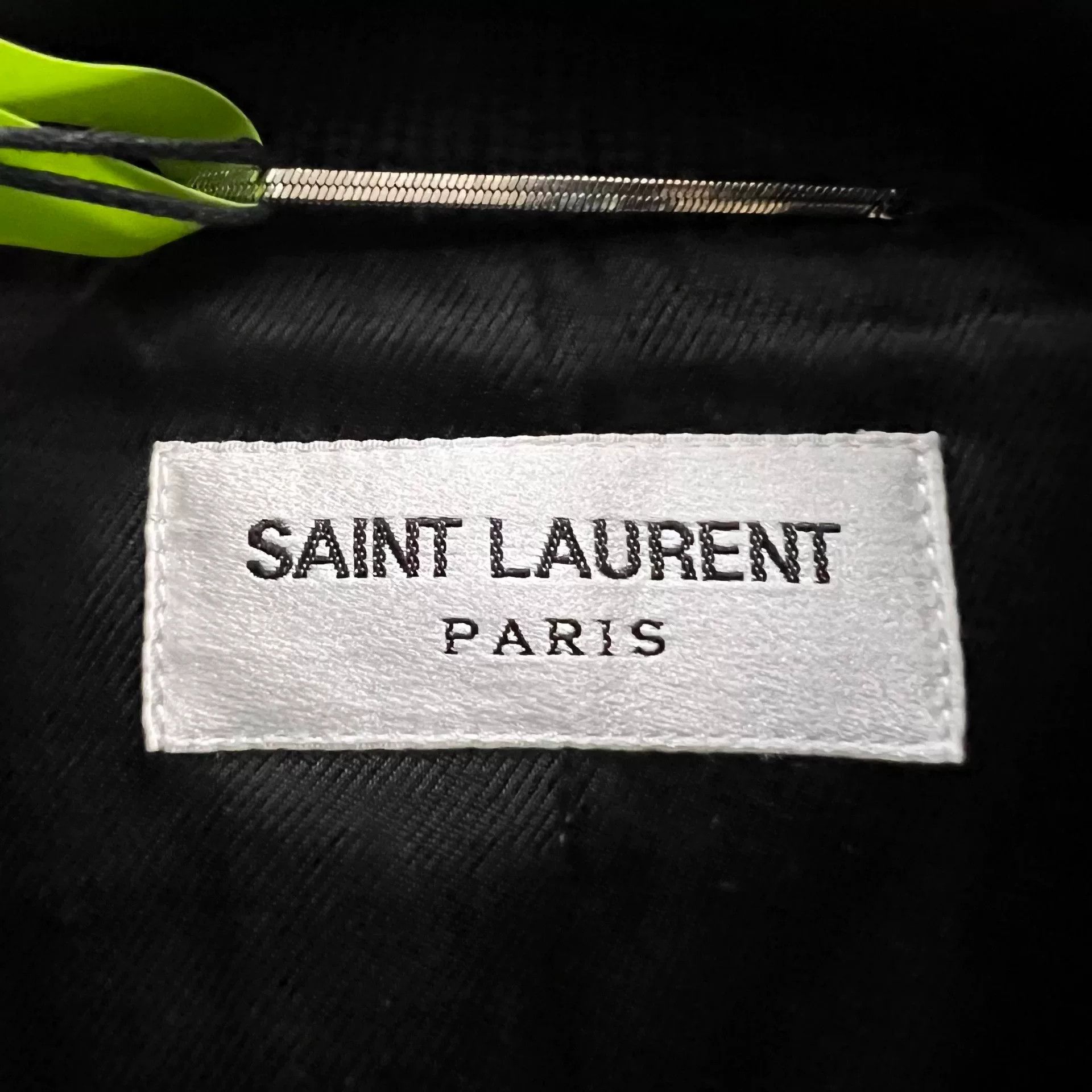 Saint Laurent Paris saint laurent embroidered baseball jacket black Size US M / EU 48-50 / 2 - 4 Thumbnail