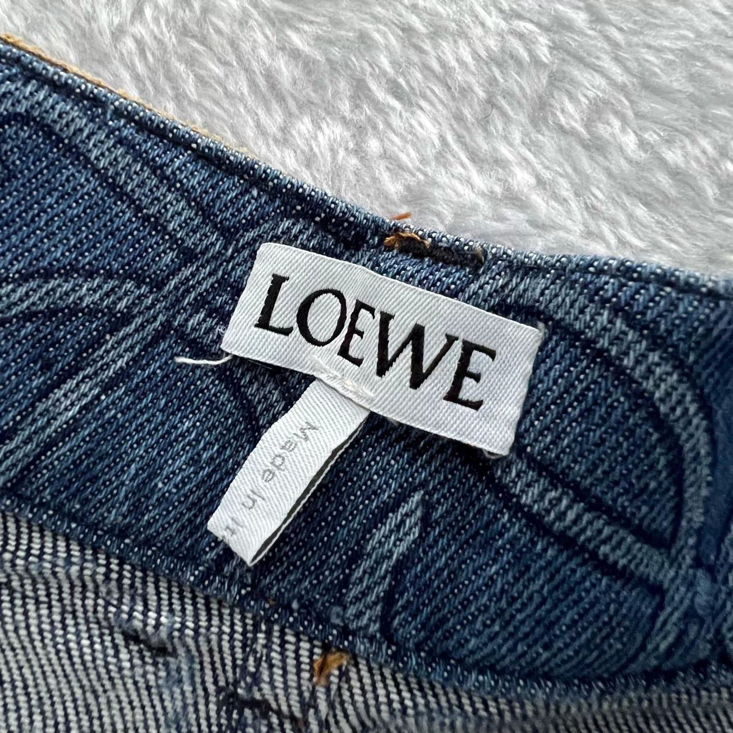 Loewe loewe logo a-line denim skirt Size 34" / US 12 / IT 48 - 3 Thumbnail