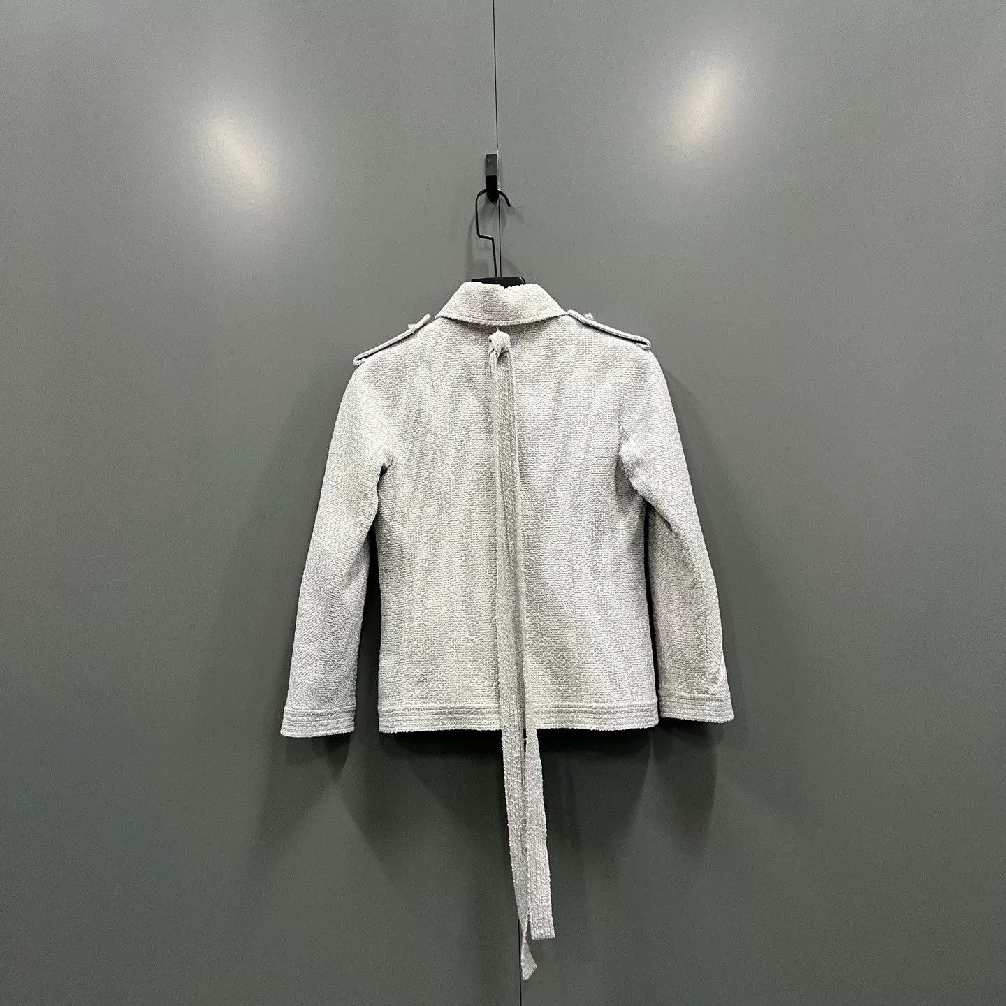 Chanel silver gray woven Chanel jacket Size XS / US 0-2 / IT 36-38 - 2 Thumbnail