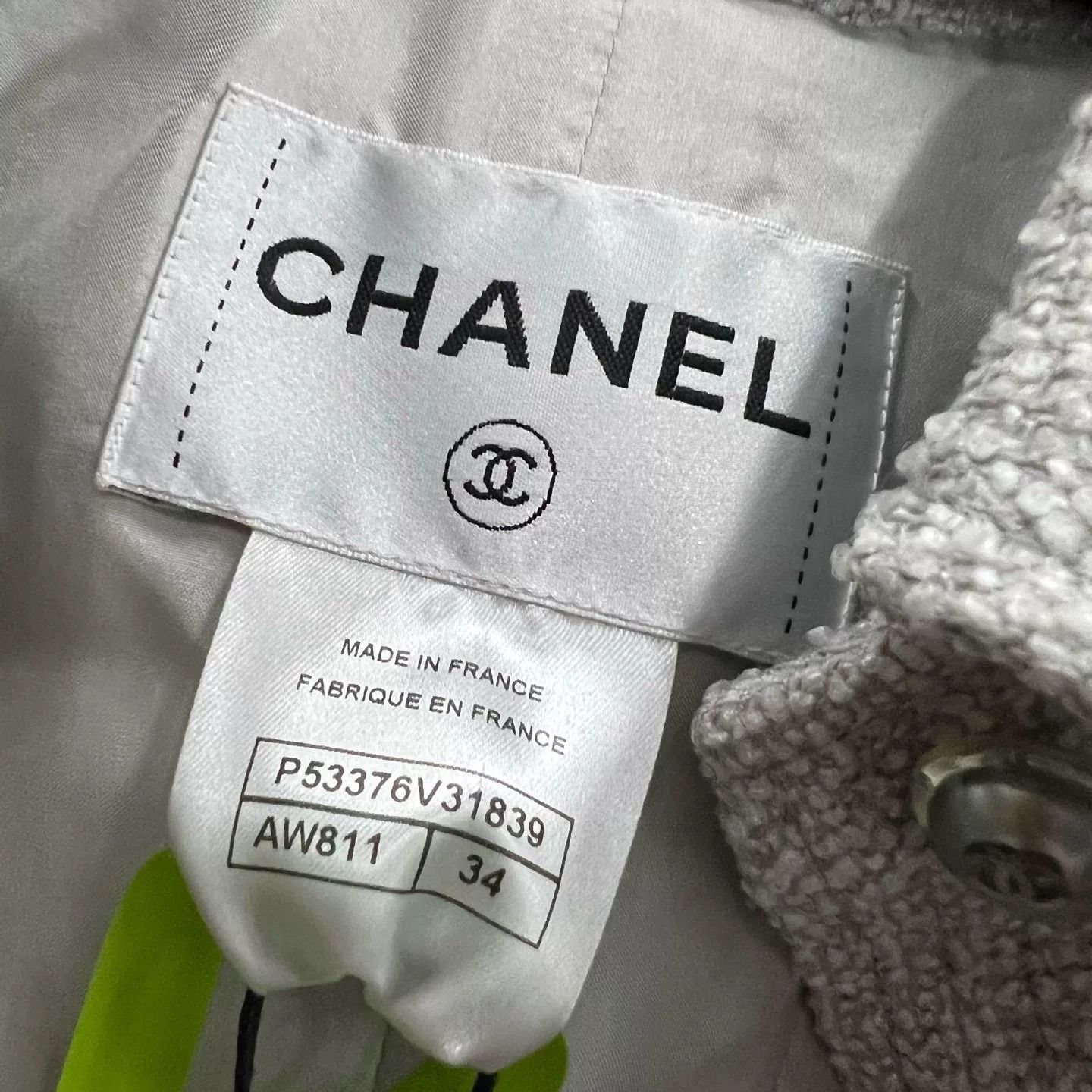 Chanel silver gray woven Chanel jacket Size XS / US 0-2 / IT 36-38 - 4 Thumbnail