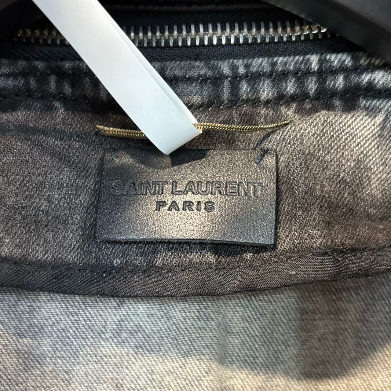 Yves Saint Laurent black denim jacket by ysl Size US M / EU 48-50 / 2 - 4 Thumbnail