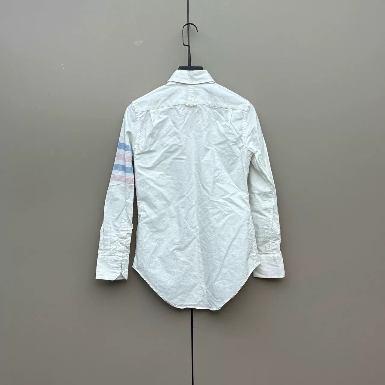 Thom Browne Thom Browne Long Sleeve Shirt with Four Stripes Size US M / EU 48-50 / 2 - 2 Thumbnail