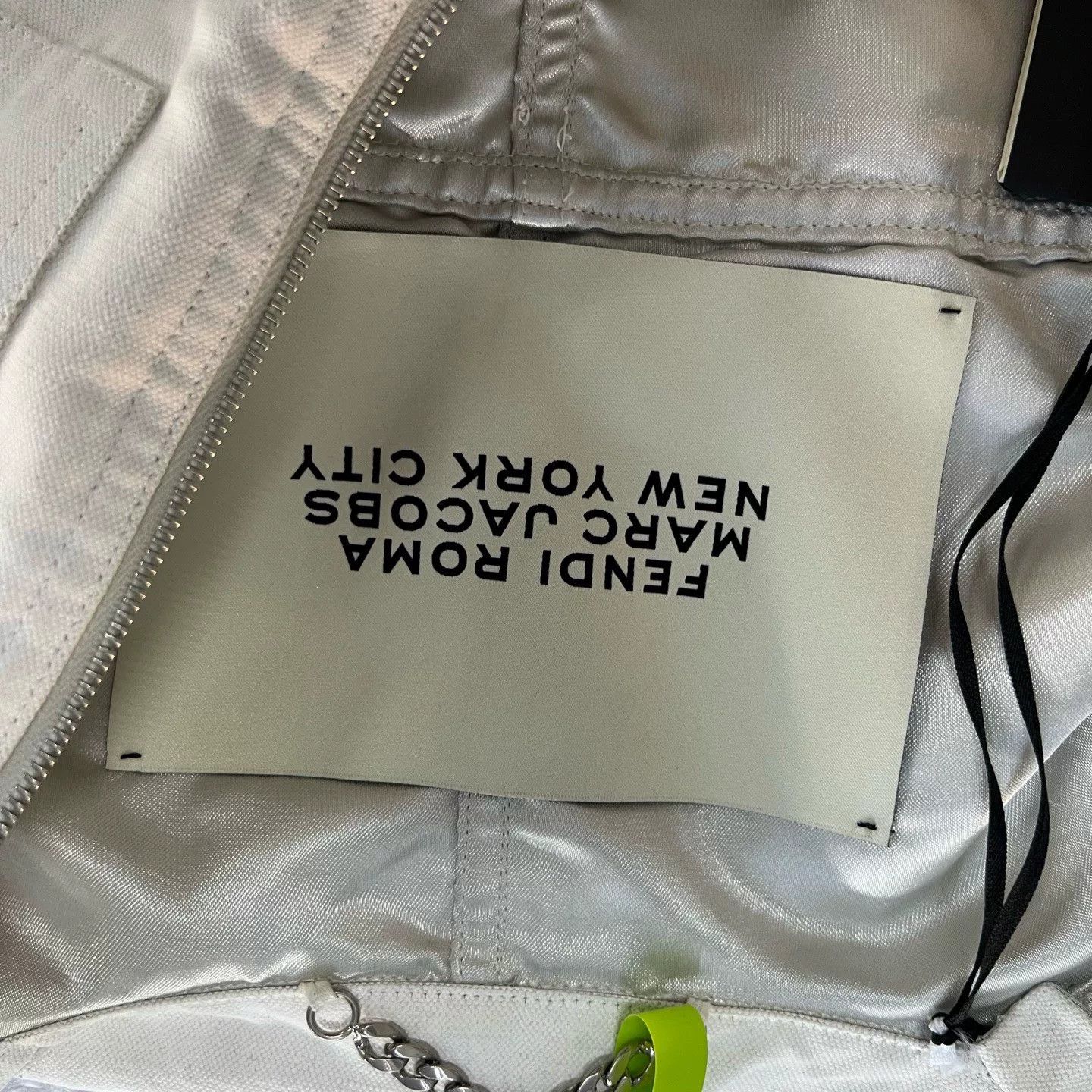 Fendi fendi x marc jacobs white denim jacket Size S / US 4 / IT 40 - 3 Thumbnail