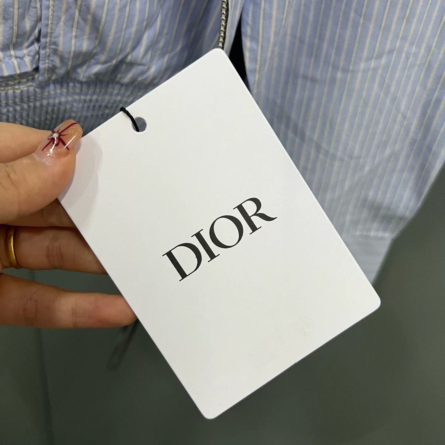 Dior dior striped embroidered logo coat Size US L / EU 52-54 / 3 - 5 Thumbnail