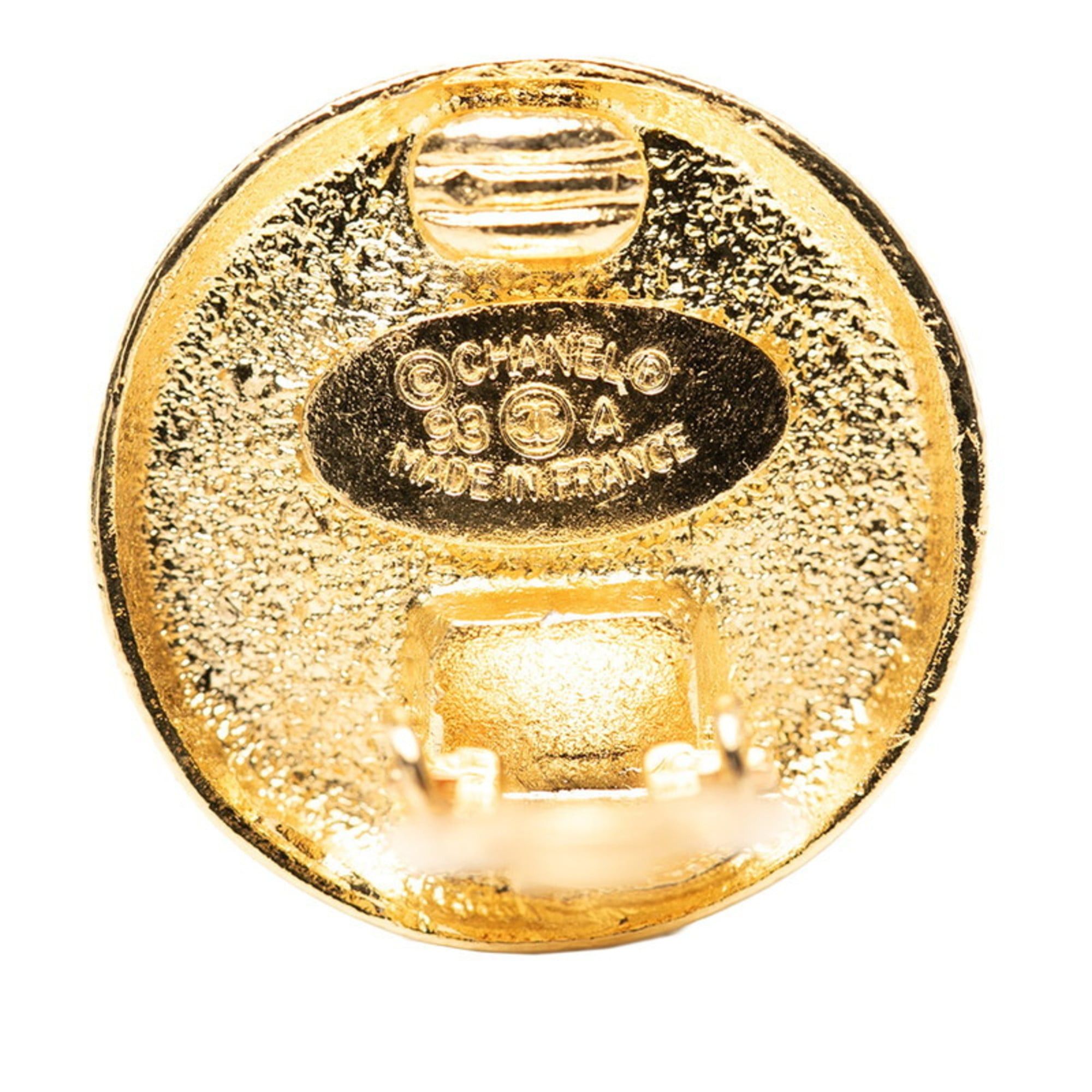 Chanel CHANEL Coco Mark Earrings, Gold Plated, Women's, Size ONE SIZE - 3 Thumbnail