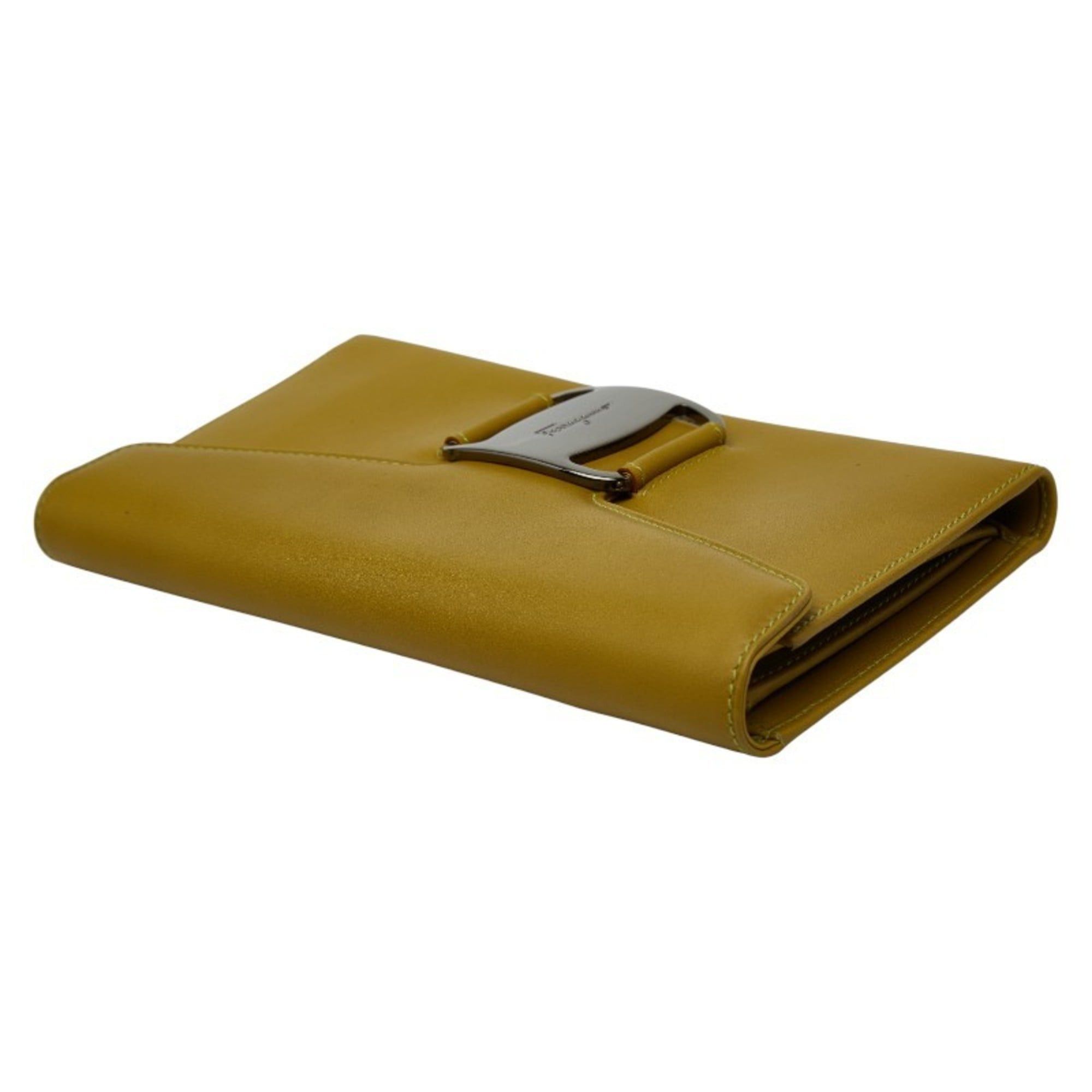 Salvatore Ferragamo Salvatore Ferragamo Vara Long Wallet in Green Leather for Women Size ONE SIZE - 4 Thumbnail