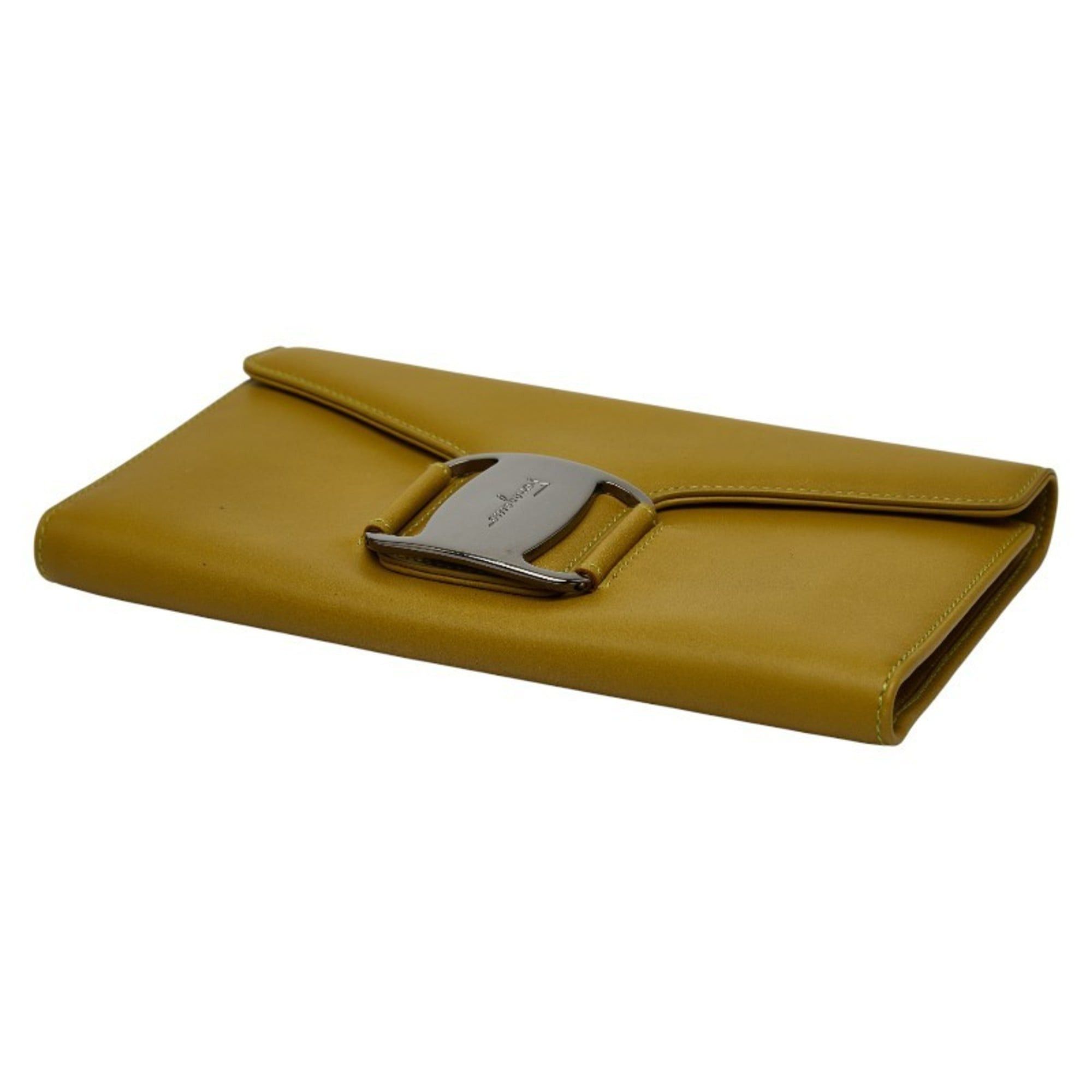 Salvatore Ferragamo Salvatore Ferragamo Vara Long Wallet in Green Leather for Women Size ONE SIZE - 5 Thumbnail