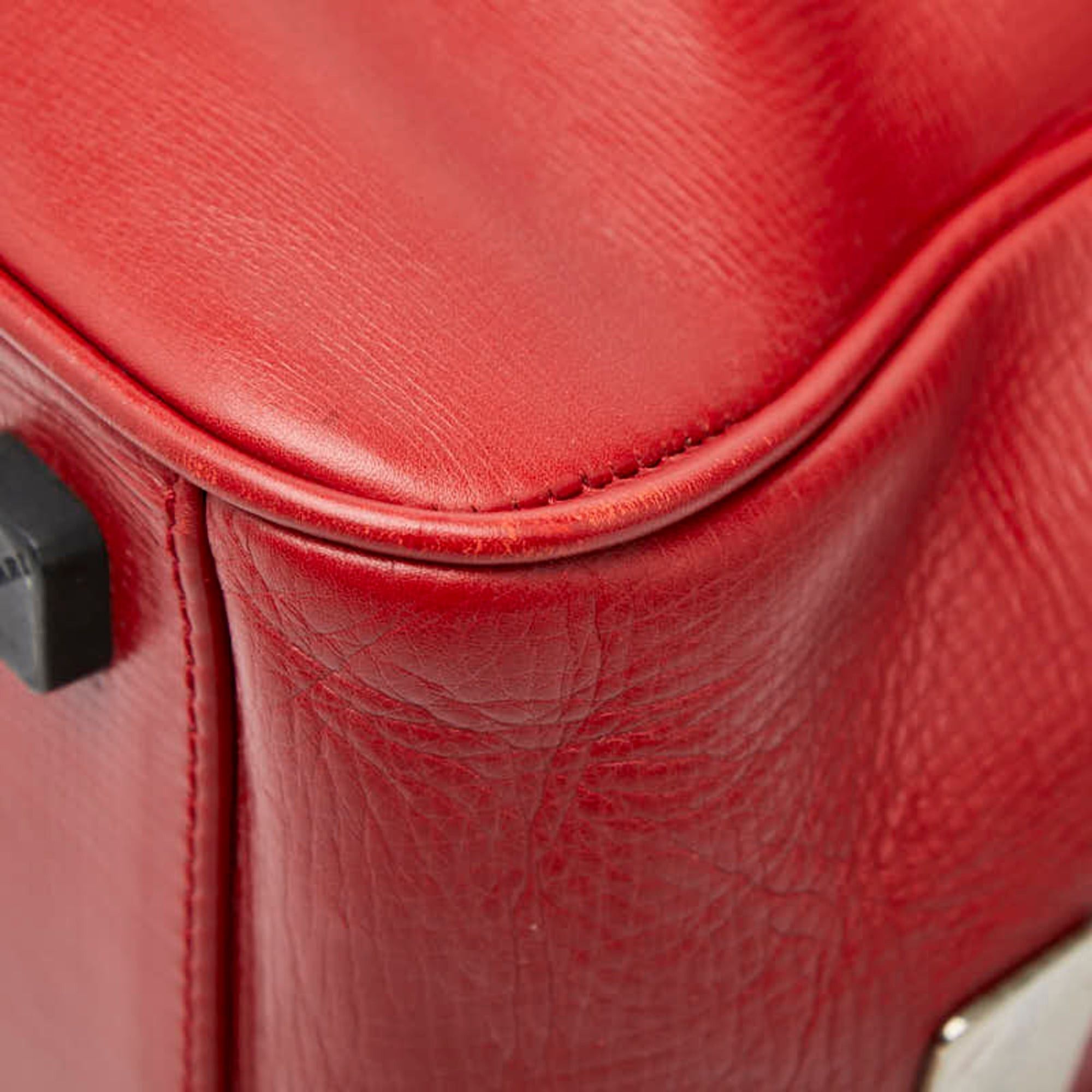 Bvlgari BVLGARI Boston bag in red leather for women Size ONE SIZE - 4 Thumbnail