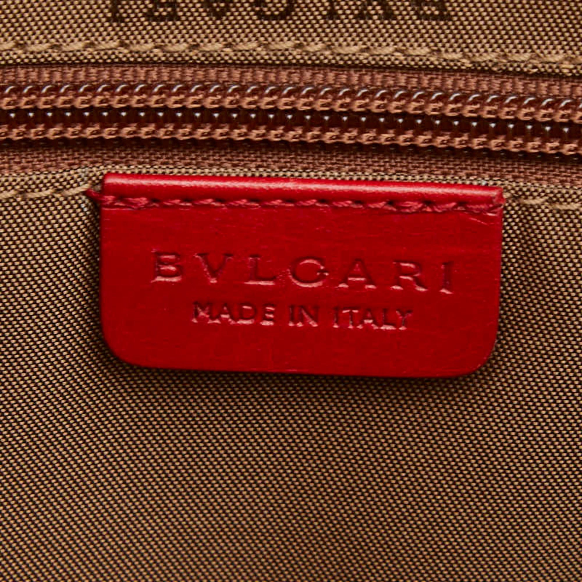 Bvlgari BVLGARI Boston bag in red leather for women Size ONE SIZE - 11 Thumbnail