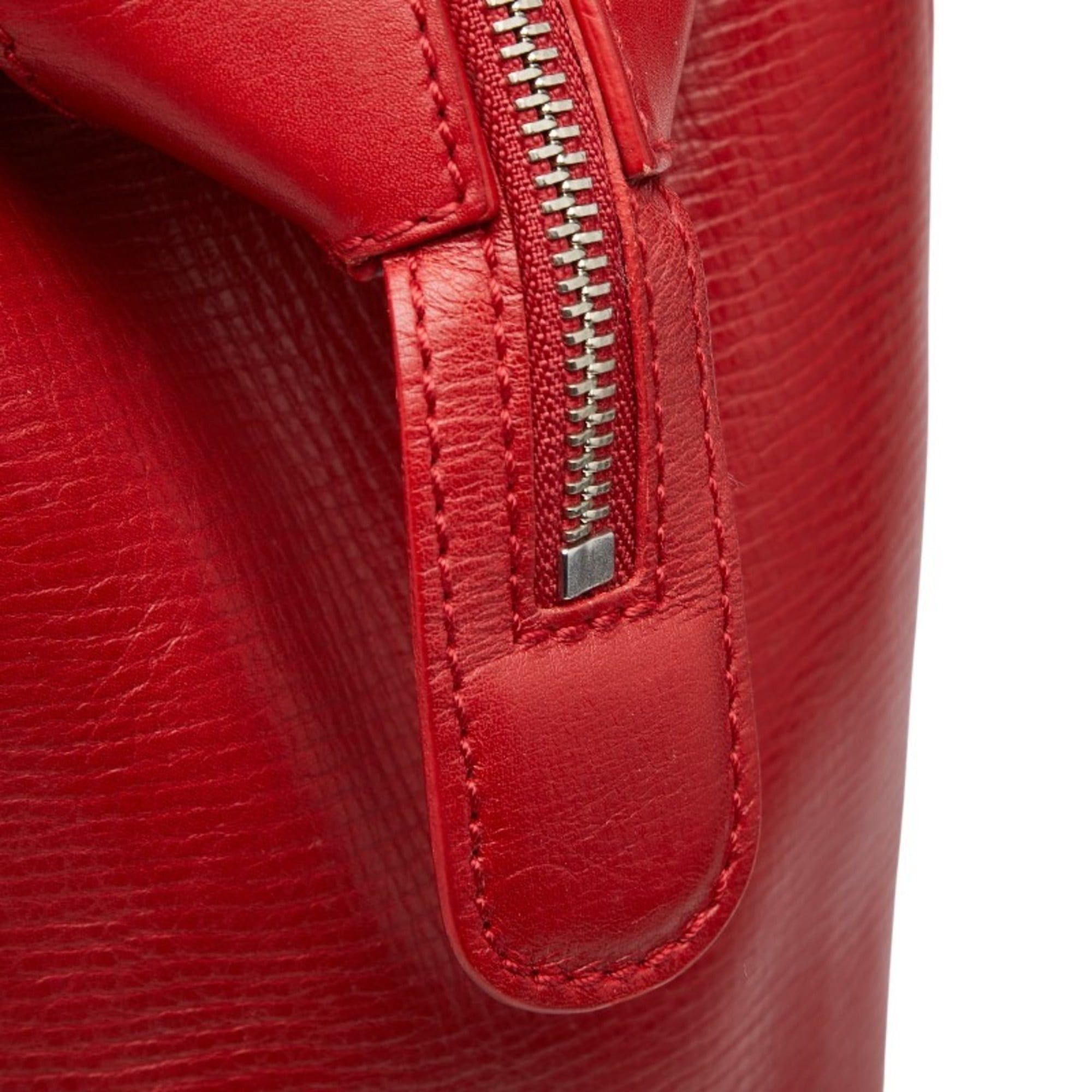 Bvlgari BVLGARI Boston bag in red leather for women Size ONE SIZE - 8 Thumbnail