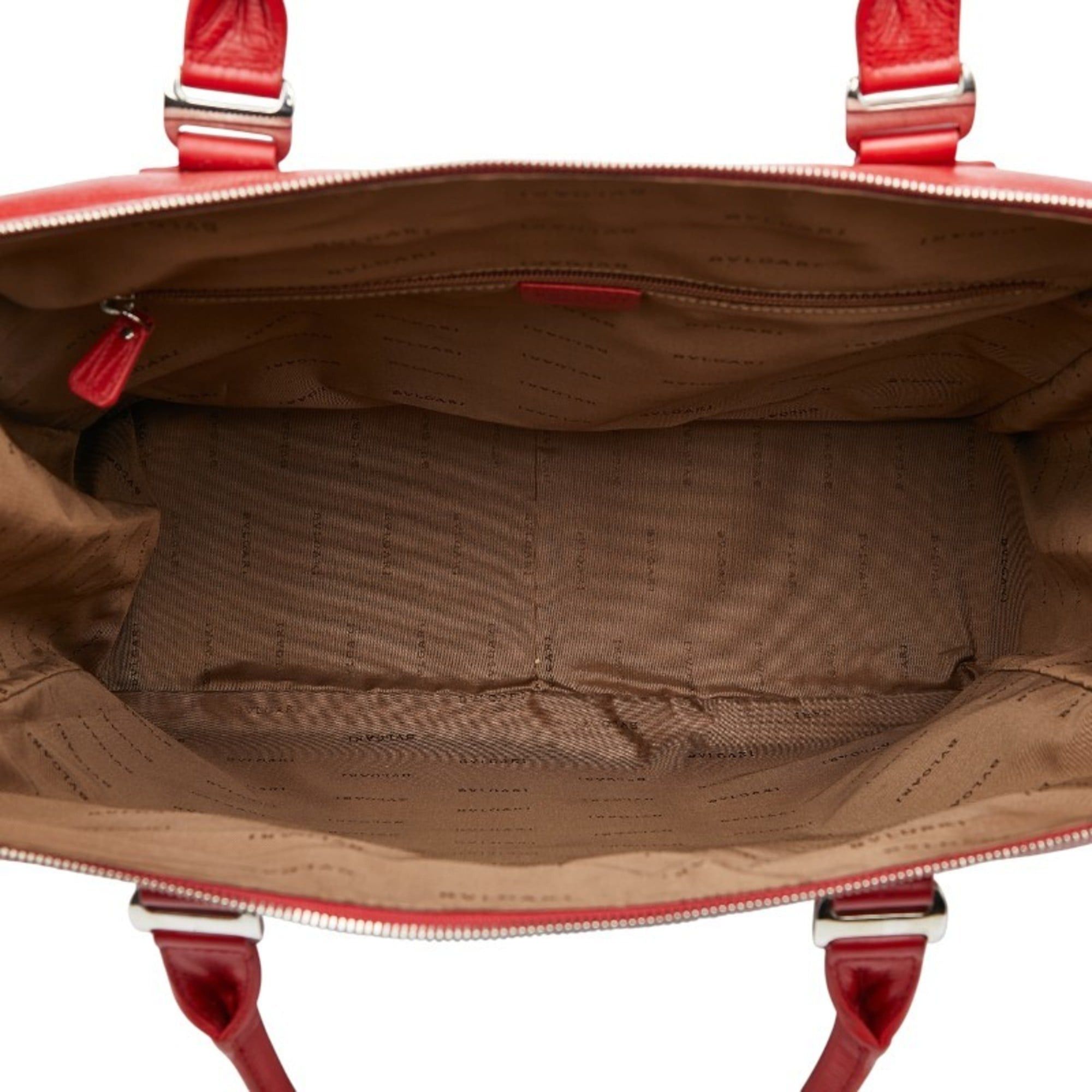 Bvlgari BVLGARI Boston bag in red leather for women Size ONE SIZE - 10 Thumbnail