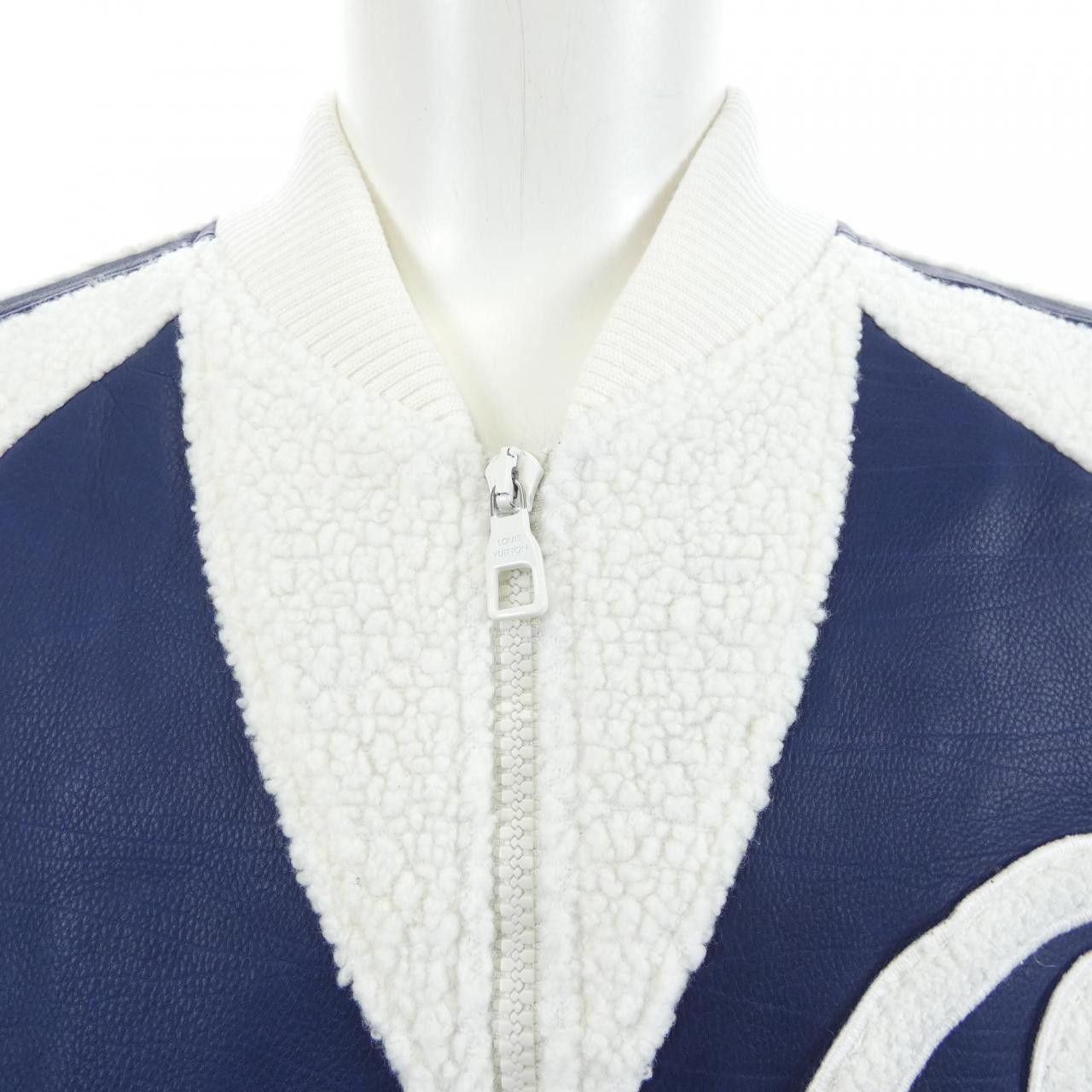 Louis Vuitton Louis Vuitton Louis Vuitton Vuitton Flower Mix Leather Jacket Leather Outerwear HPL06XZCZ DUTY FREE for USA Size ONE SIZE - 6 Thumbnail