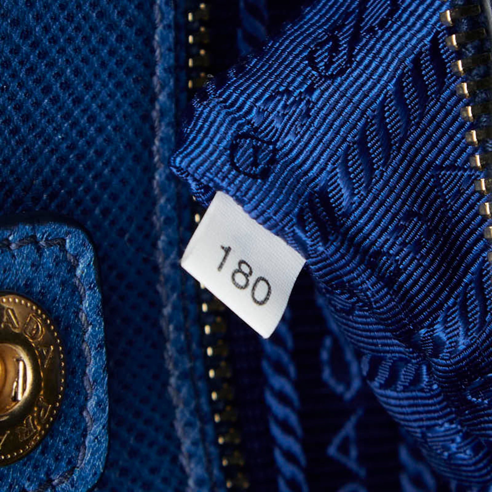 Prada Prada Handbag BN2554 Blue Saffiano Leather Women's PRADA Size ONE SIZE - 15 Thumbnail
