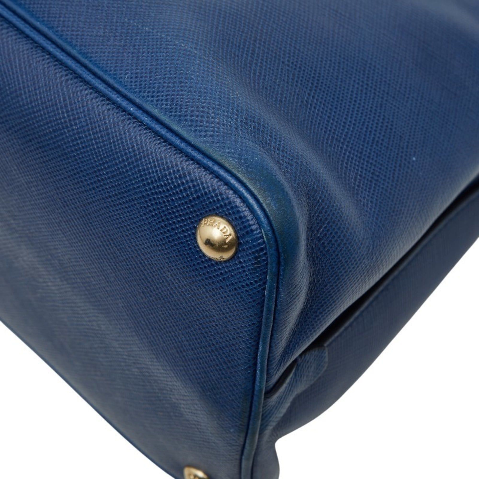 Prada Prada Handbag BN2554 Blue Saffiano Leather Women's PRADA Size ONE SIZE - 4 Thumbnail