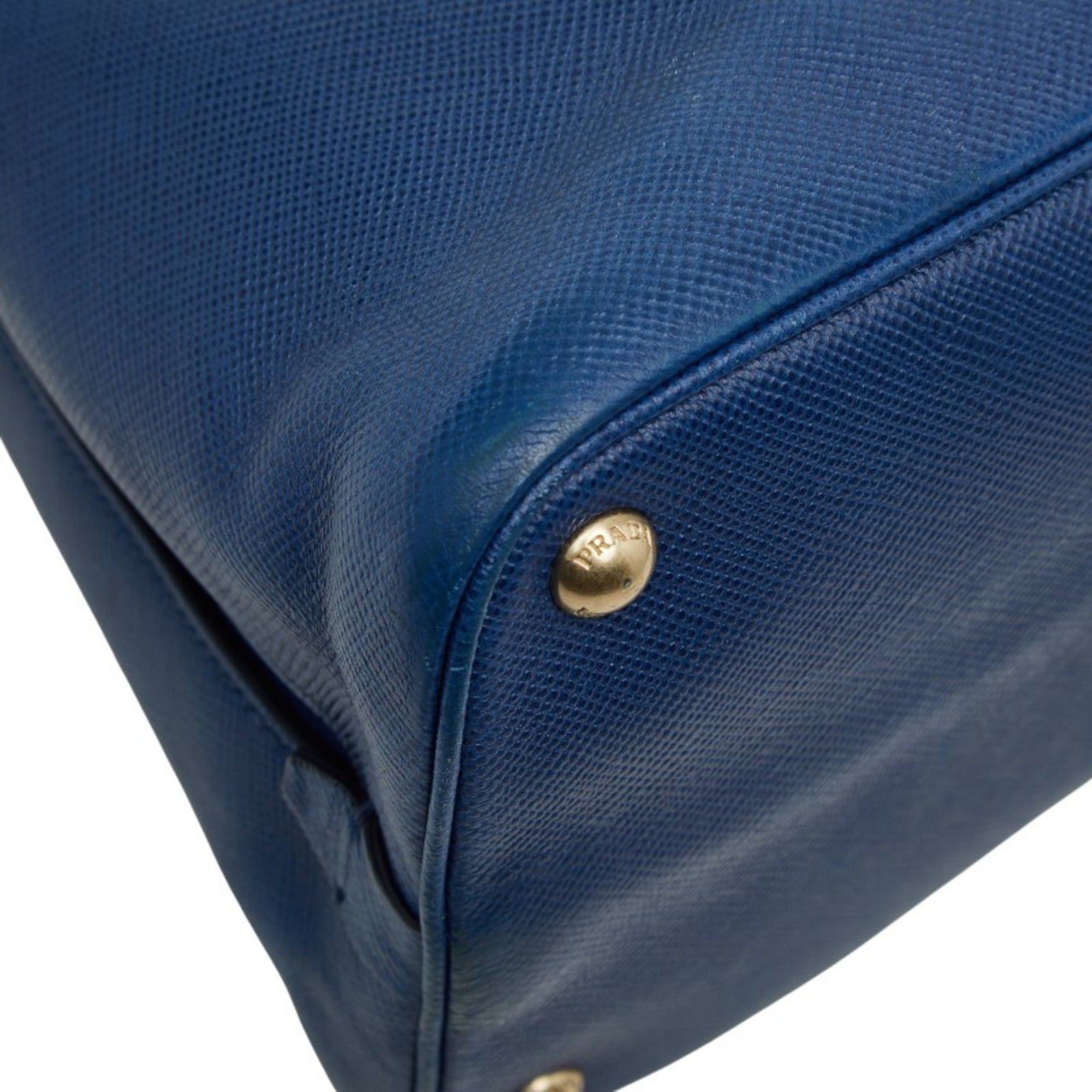 Prada Prada Handbag BN2554 Blue Saffiano Leather Women's PRADA Size ONE SIZE - 5 Thumbnail