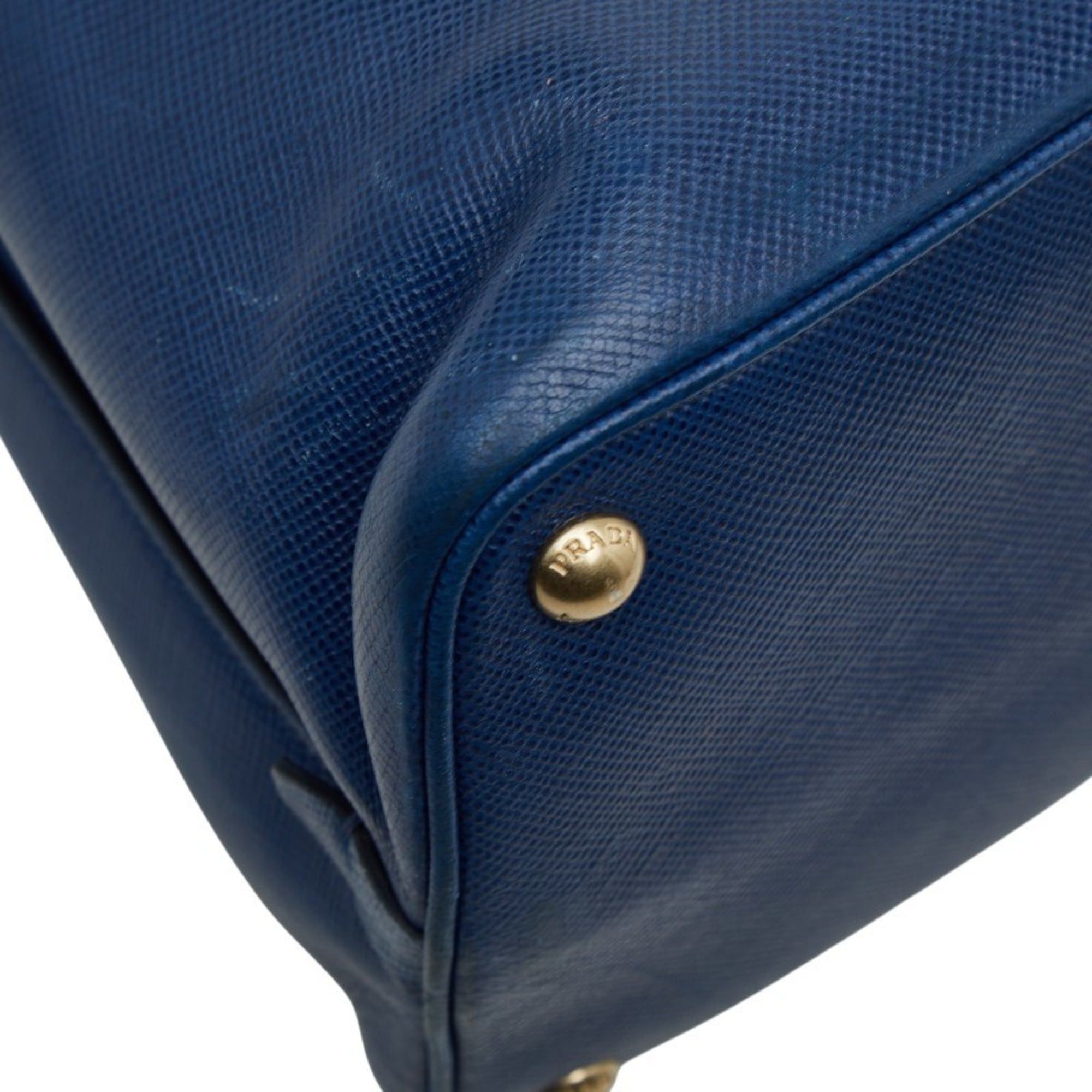 Prada Prada Handbag BN2554 Blue Saffiano Leather Women's PRADA Size ONE SIZE - 7 Thumbnail