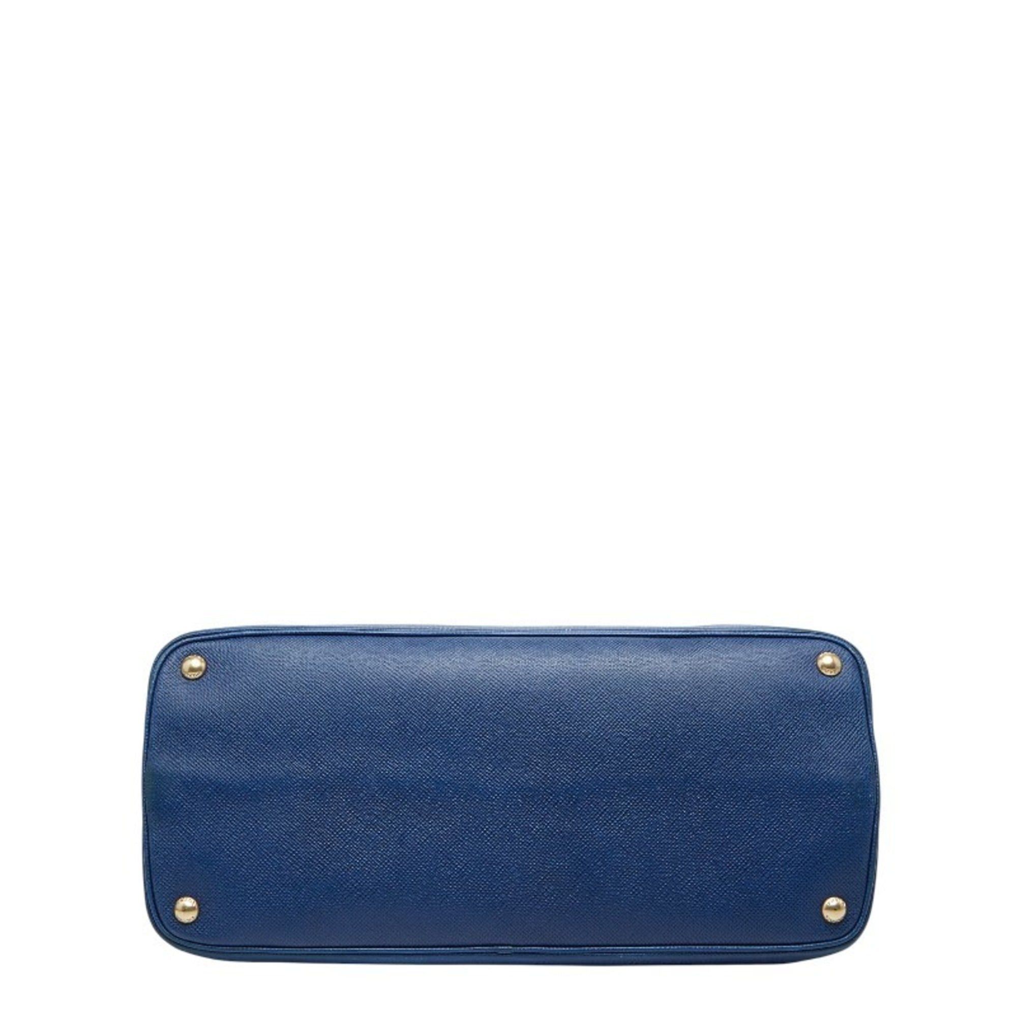 Prada Prada Handbag BN2554 Blue Saffiano Leather Women's PRADA Size ONE SIZE - 3 Thumbnail