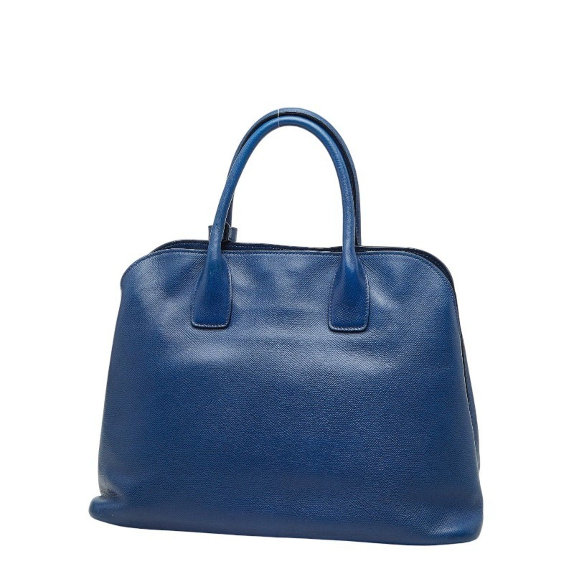 Prada Prada Handbag BN2554 Blue Saffiano Leather Women's PRADA Size ONE SIZE - 2 Thumbnail