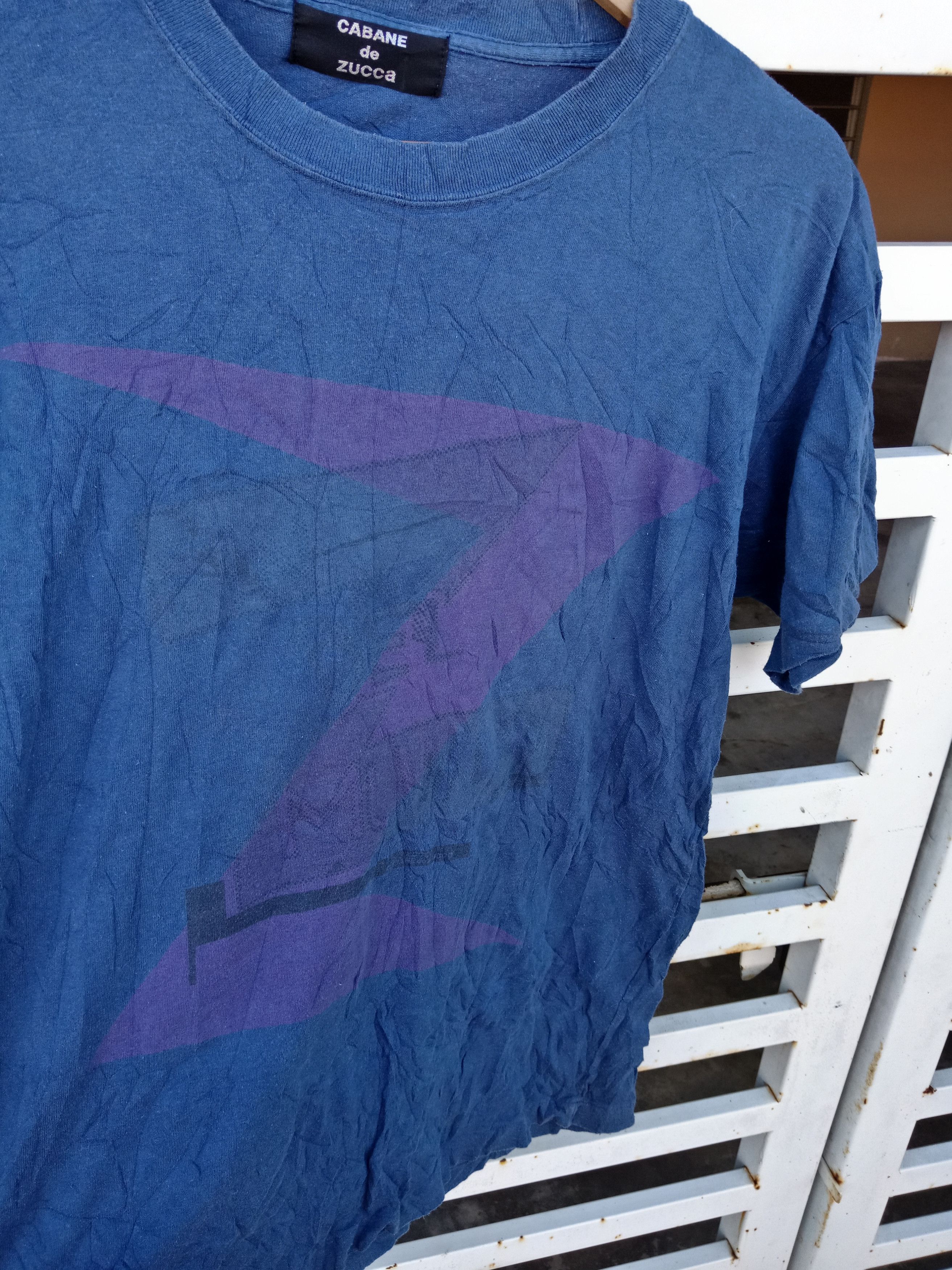 CABANE de ZUCCa × Issey Miyake × Japanese Brand Issey Miyake Cabane de Zucca Big Logo Spell Out Shirt Size US M / EU 48-50 / 2 - 5 Thumbnail