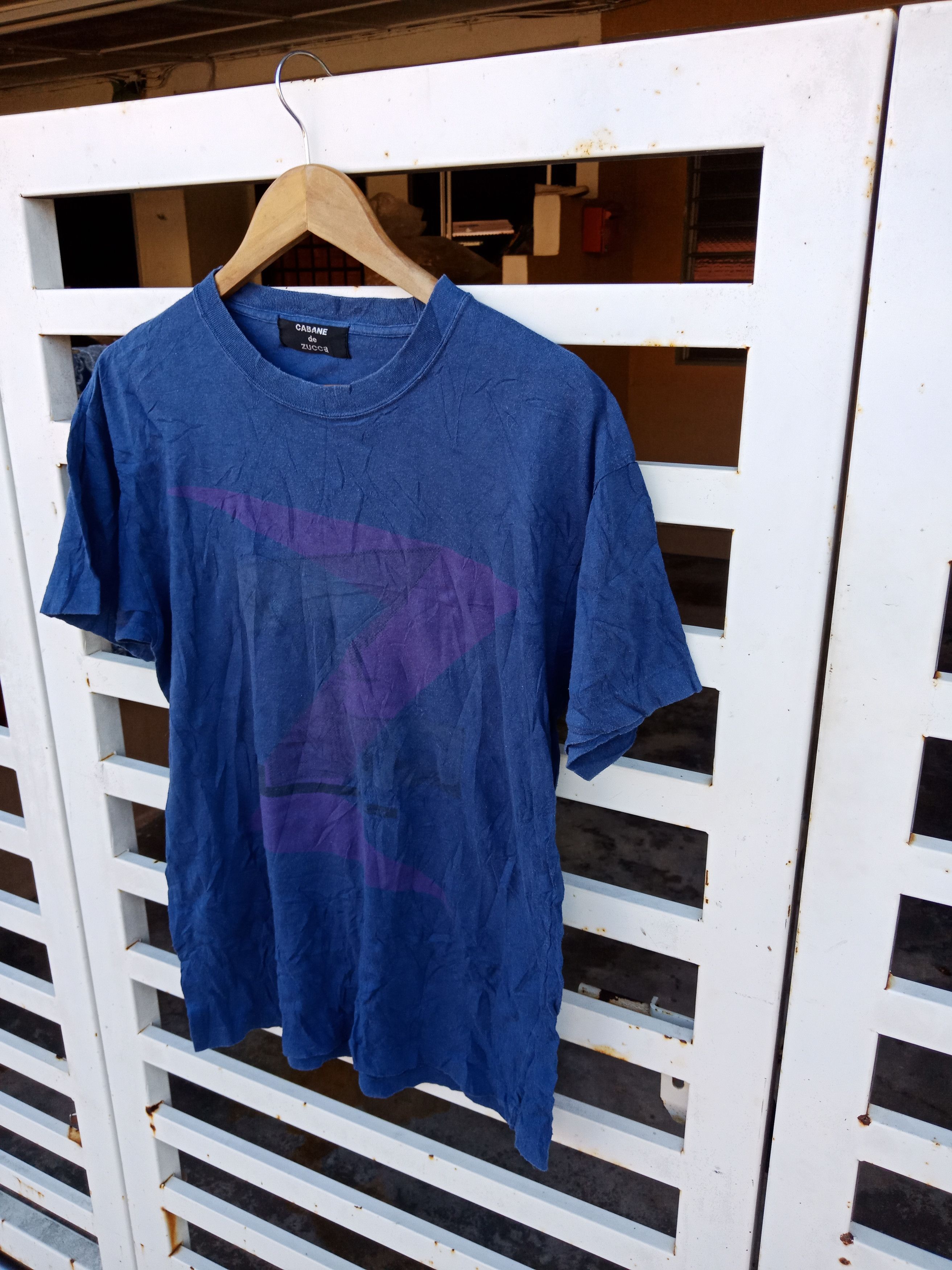 CABANE de ZUCCa × Issey Miyake × Japanese Brand Issey Miyake Cabane de Zucca Big Logo Spell Out Shirt Size US M / EU 48-50 / 2 - 3 Thumbnail