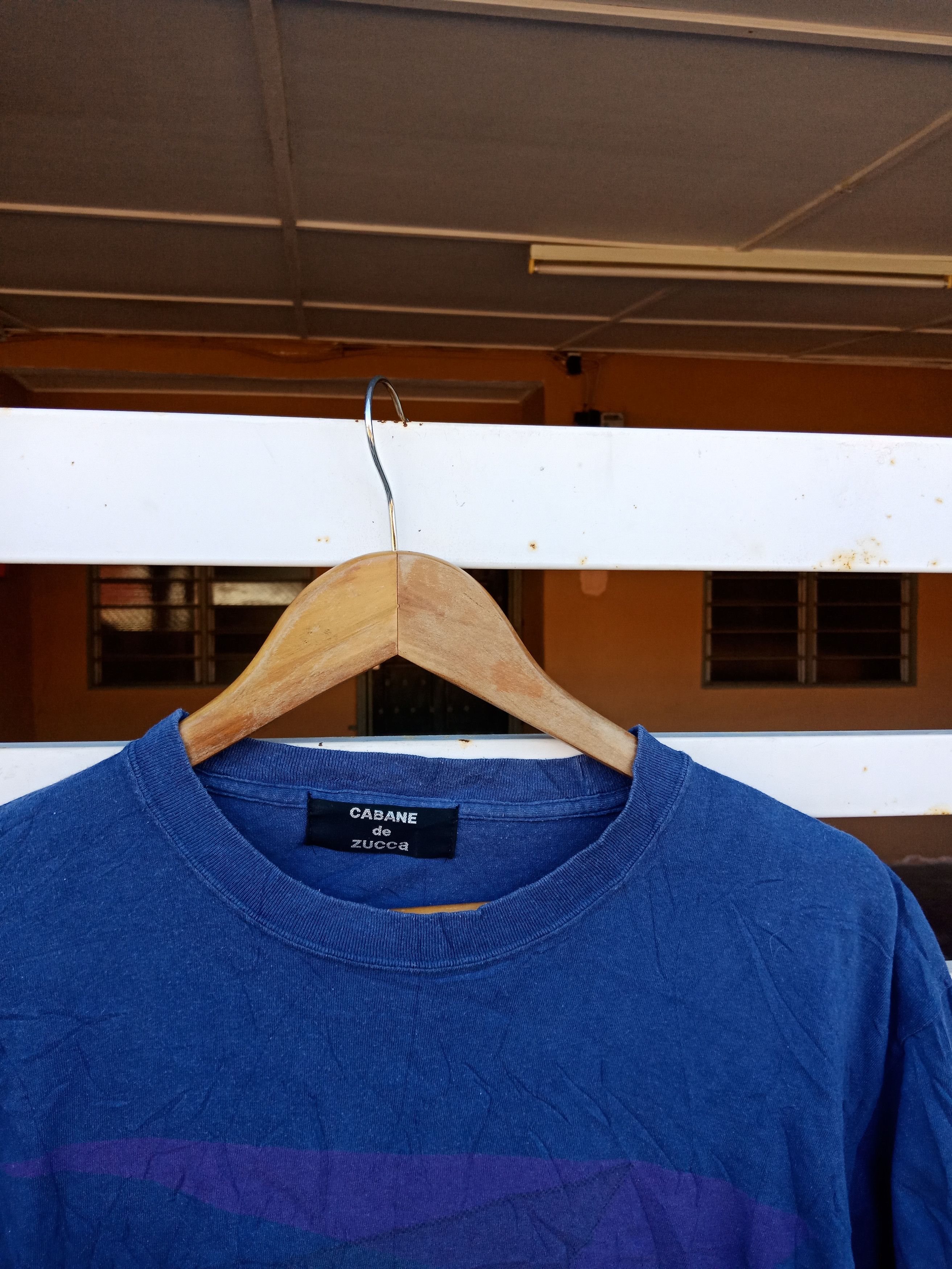 CABANE de ZUCCa × Issey Miyake × Japanese Brand Issey Miyake Cabane de Zucca Big Logo Spell Out Shirt Size US M / EU 48-50 / 2 - 6 Thumbnail