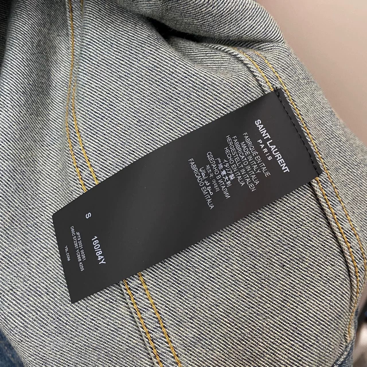Yves Saint Laurent ysl deep blue denim jacket size s Size US S / EU 44-46 / 1 - 6 Thumbnail