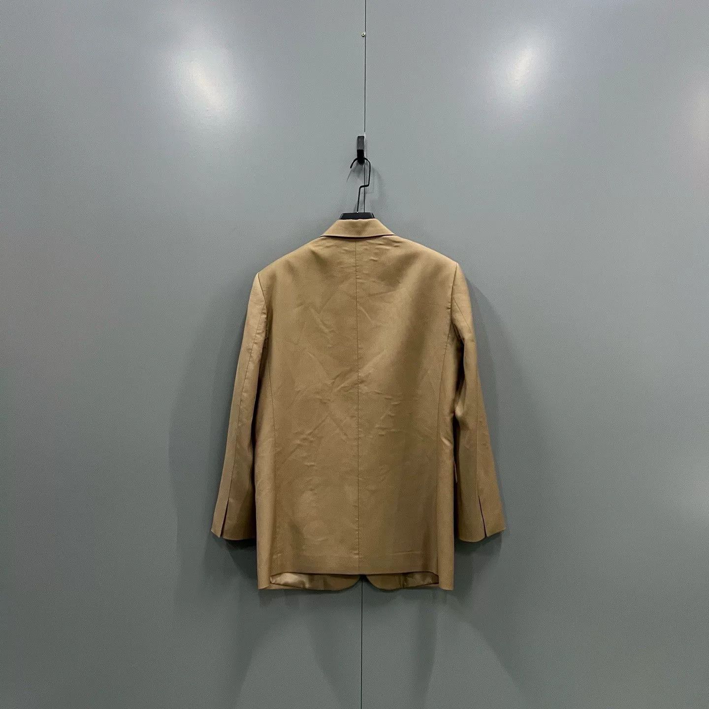 WE11DONE khaki logo casual blazer, one size Size US M / EU 48-50 / 2 - 2 Thumbnail