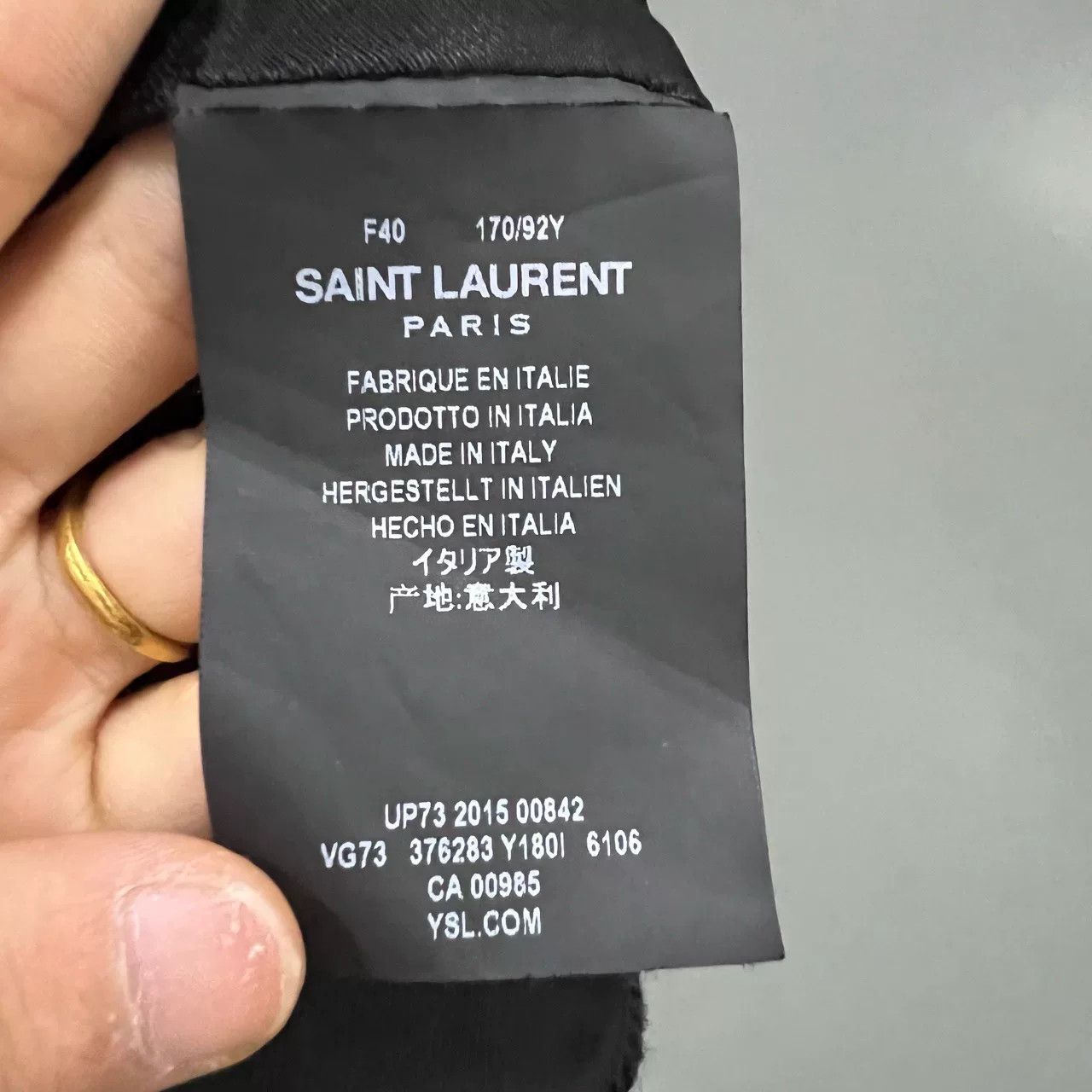 Saint Laurent Paris burgundy color block baseball jacket Size S / US 4 / IT 40 - 3 Thumbnail