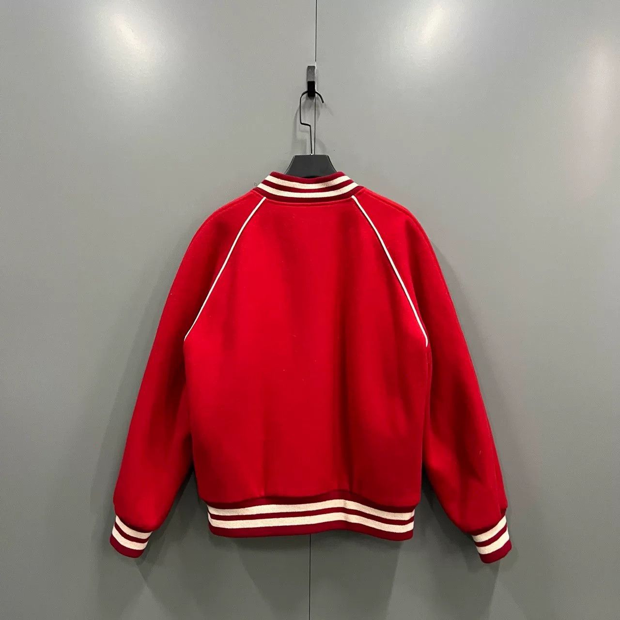 Gucci red gucci lambswool baseball jacket Size US M / EU 48-50 / 2 - 2 Thumbnail