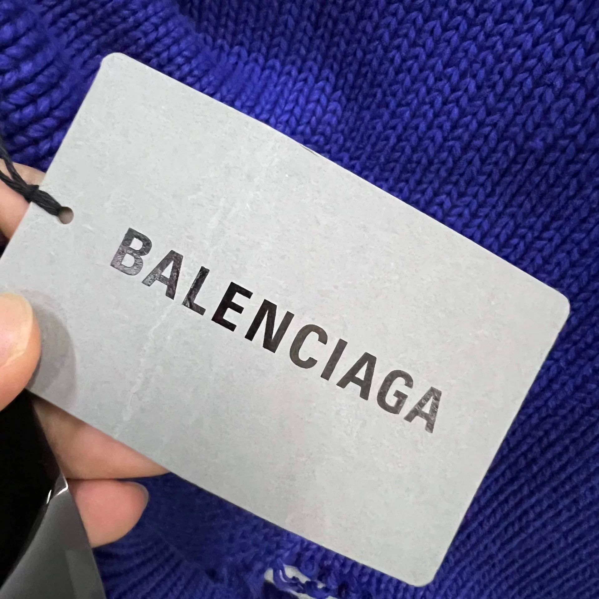 Balenciaga balenciaga blue logo embroidered hoodie xs Size US XS / EU 42 / 0 - 5 Thumbnail