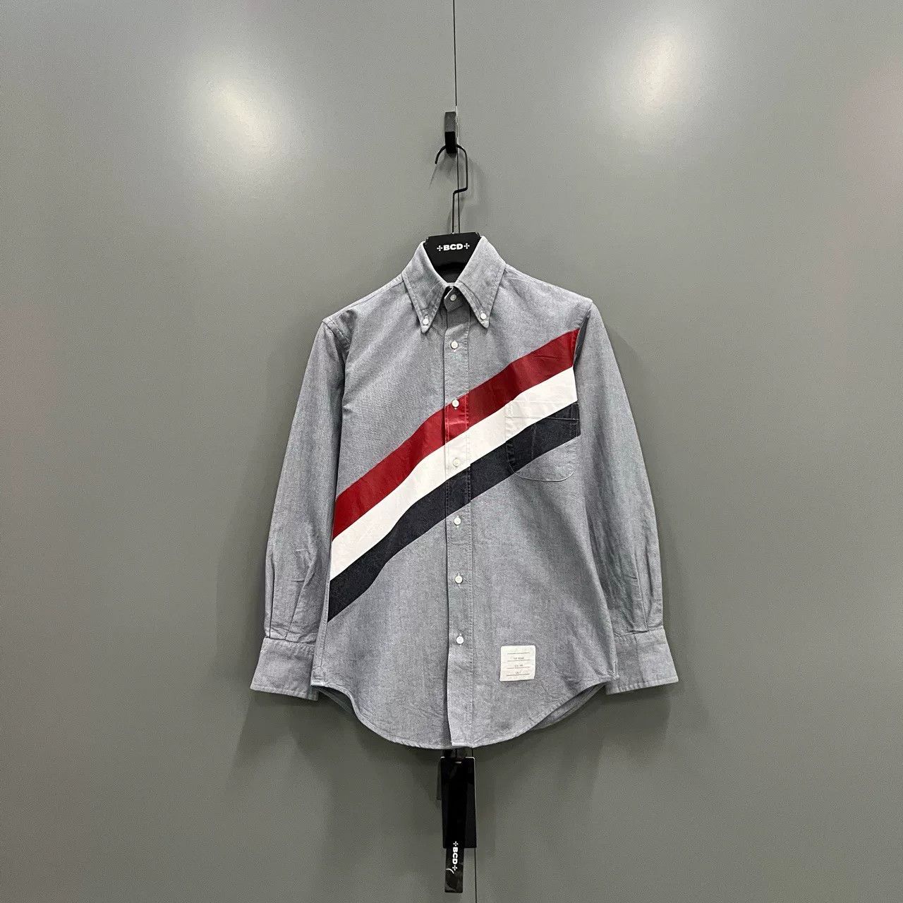 Thom Browne thom browne pink diagonal stripe shirt Size US XXS / EU 40 - 7 Thumbnail